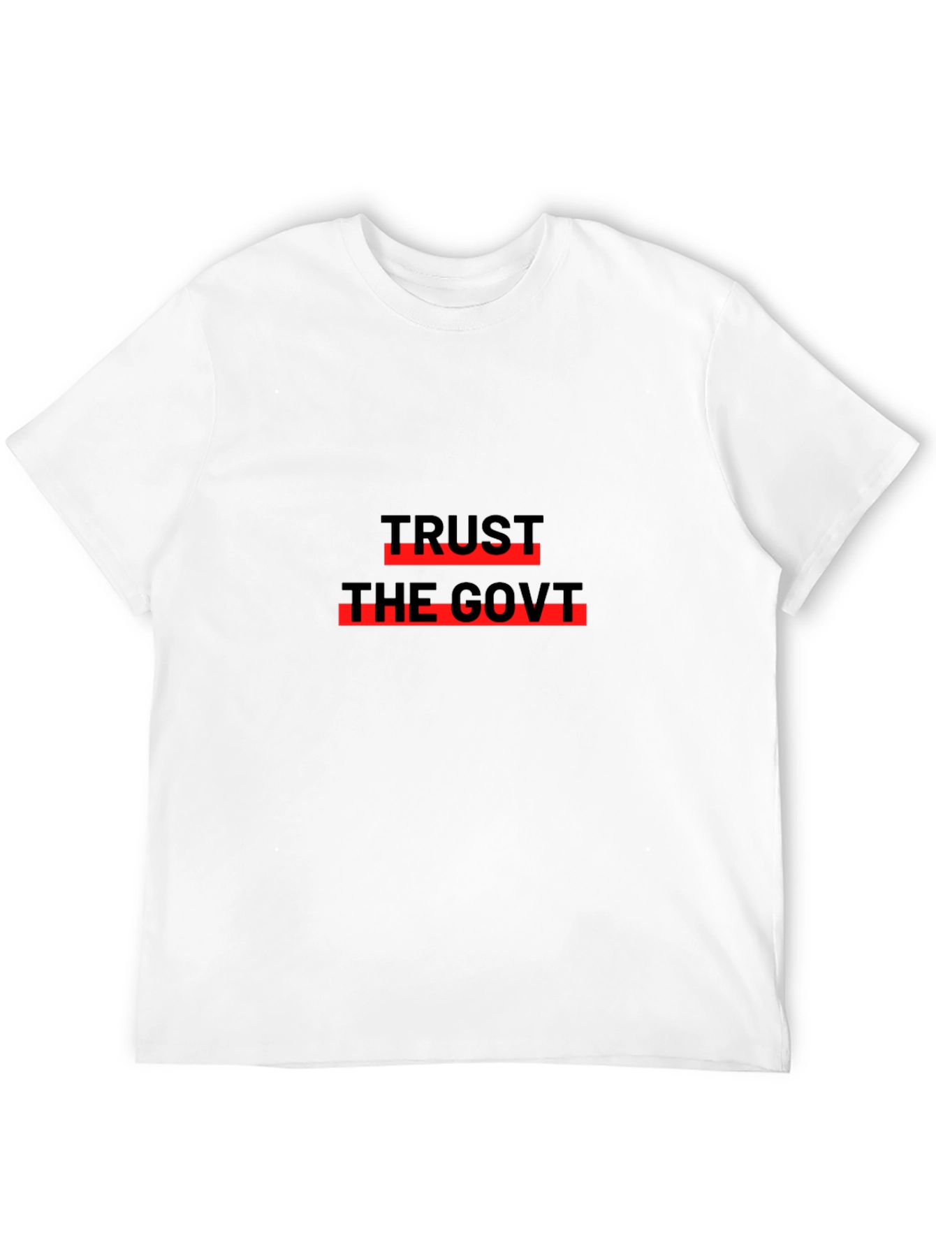 Black Trust the Govt Black T-Shirt view 12