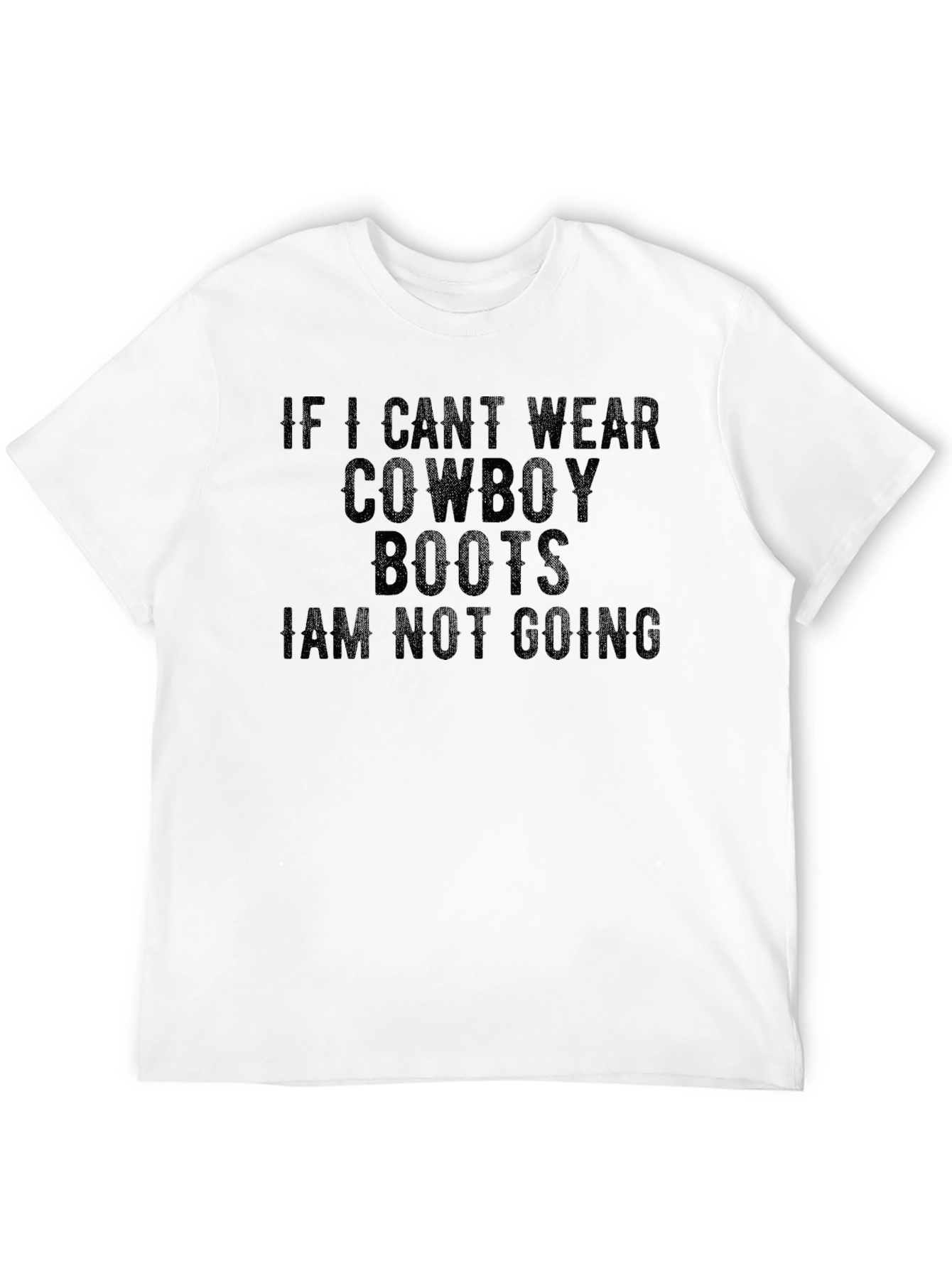 Black Cowboy Boots Graphic Tee - Statement Shirt view 12
