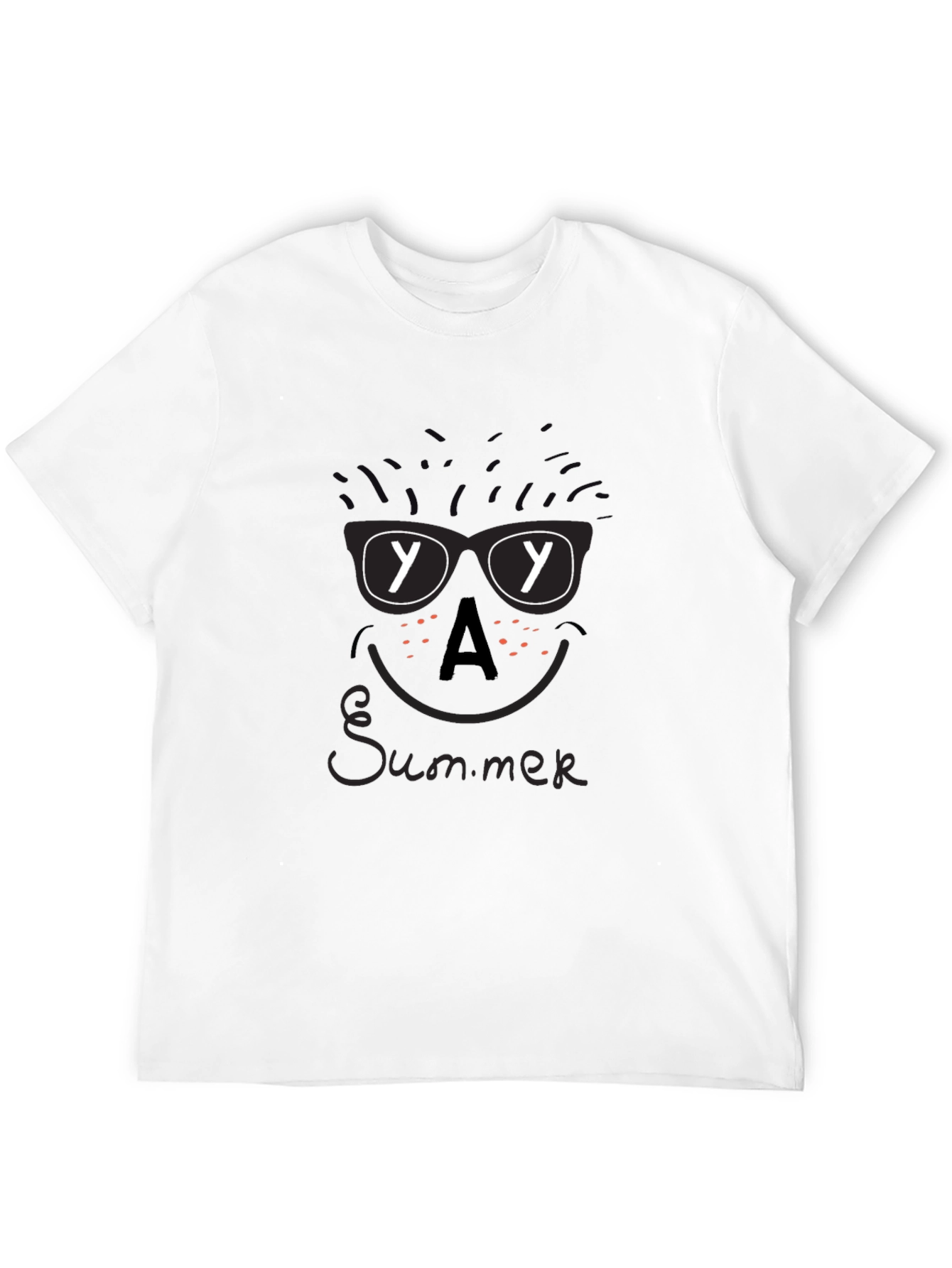 Black Summer Graphic Black T-Shirt view 12