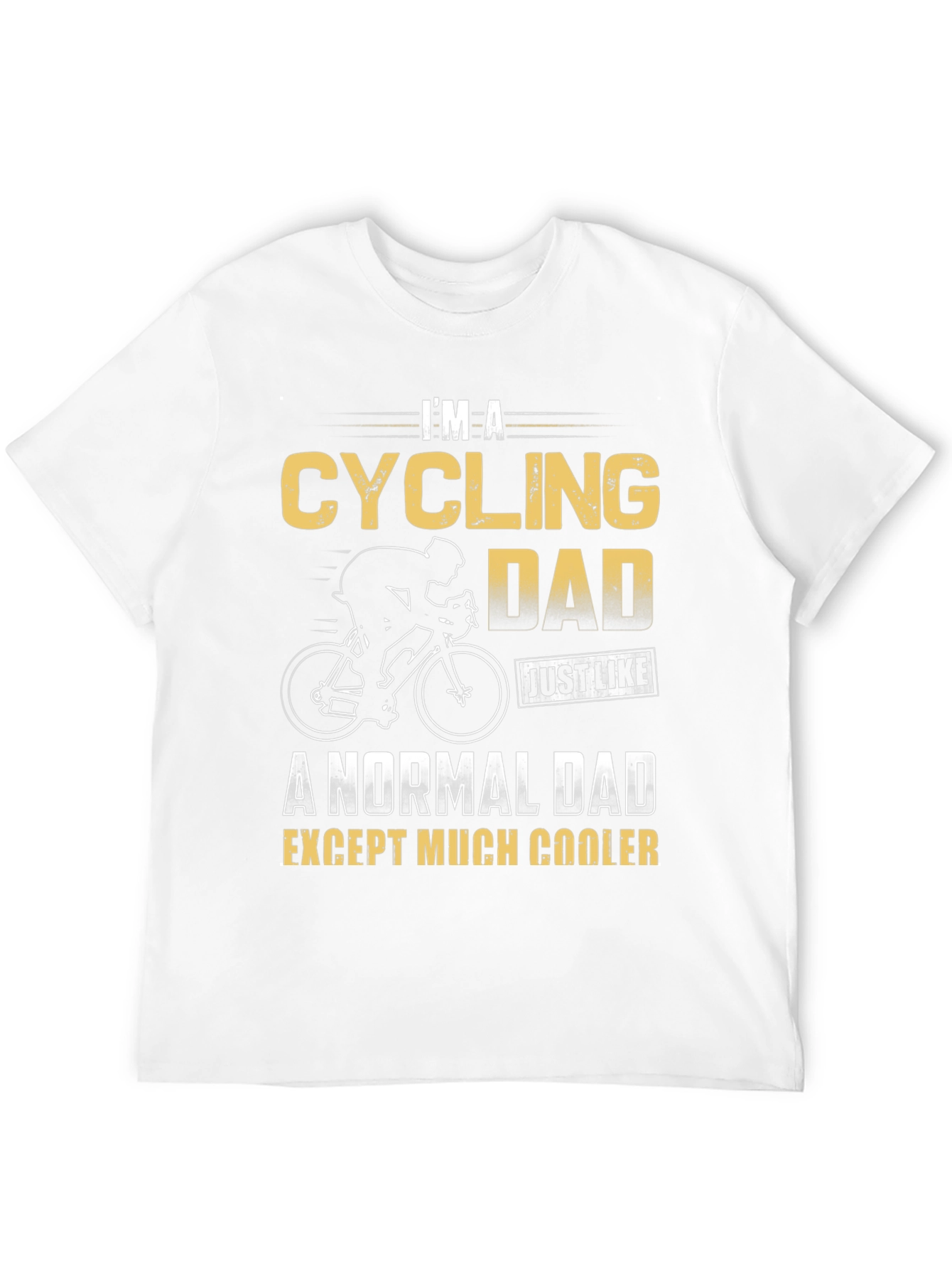 Black Cycling Dad T-Shirt - Cool Cyclist Father Gift view 12