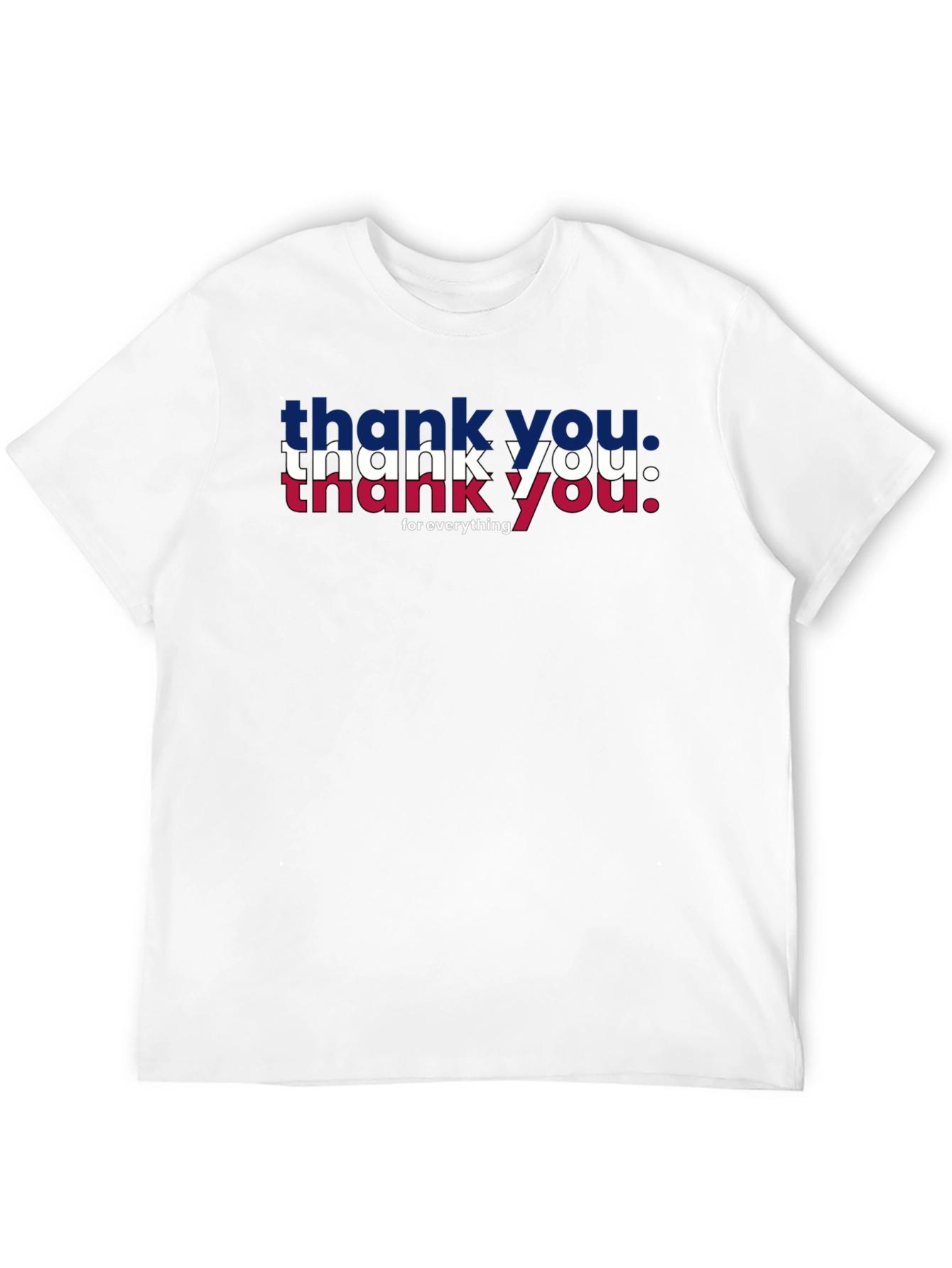 Black Patriotic "Thank You" Graphic Tee - Black view 12