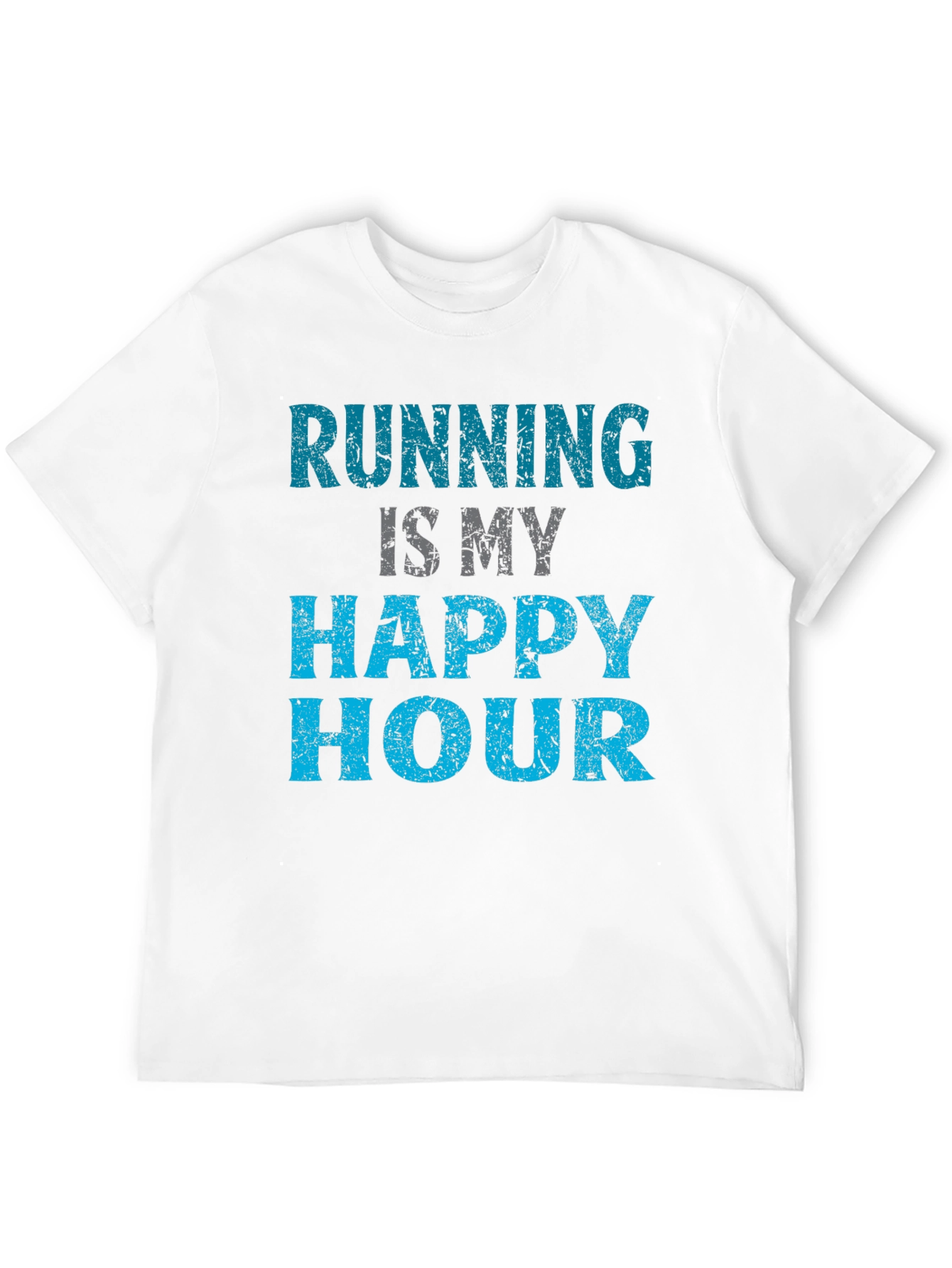 Black Running is My Happy Hour T-Shirt view 12
