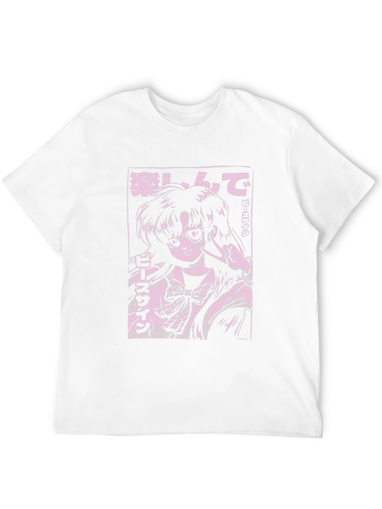 Black Anime Girl Graphic Tee - Black view 12