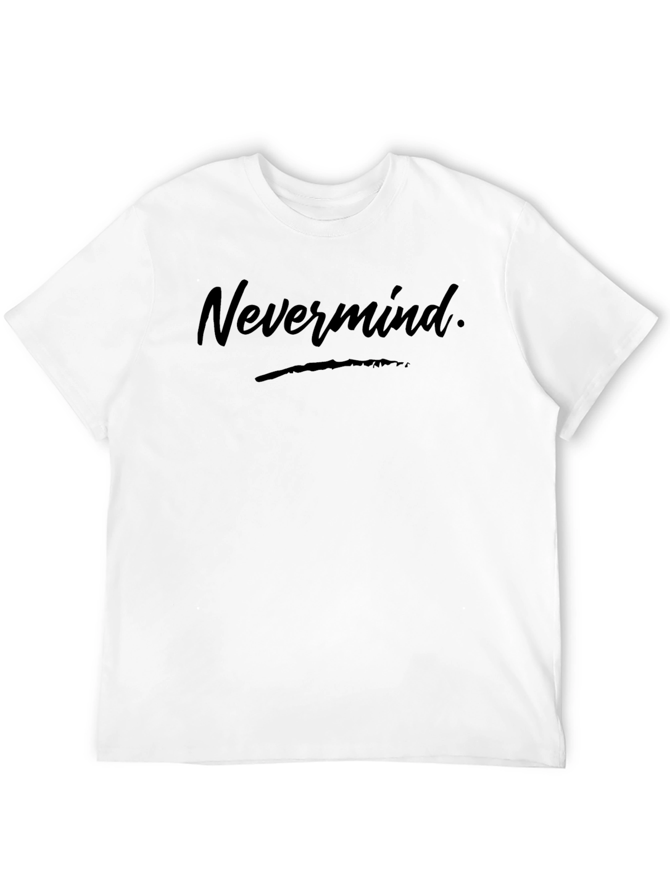 Black Nevermind Graphic T-Shirt - Soft Cotton Blend view 12