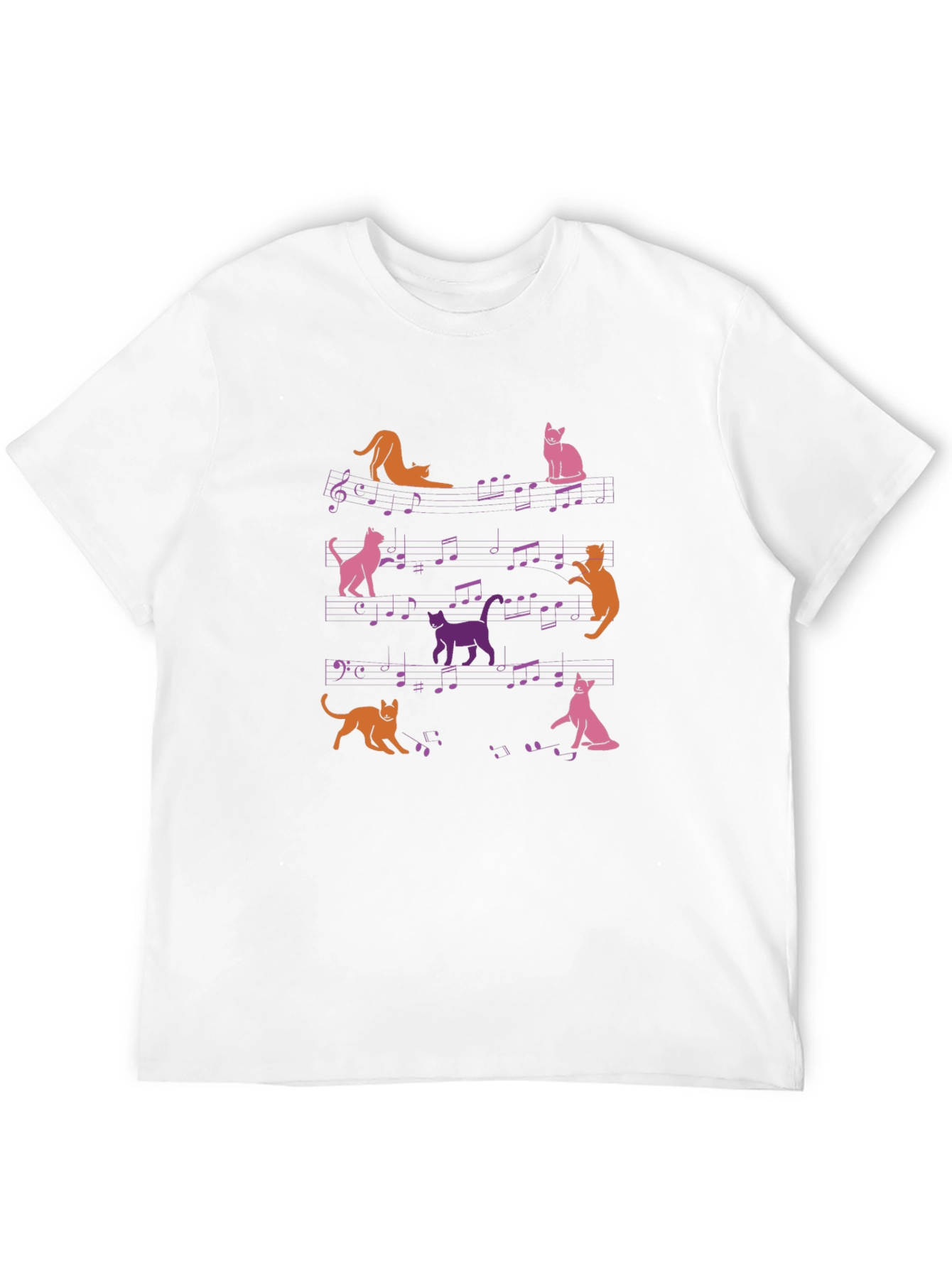 Black Musical Cats T-Shirt - Funny Cat Lover Tee view 12