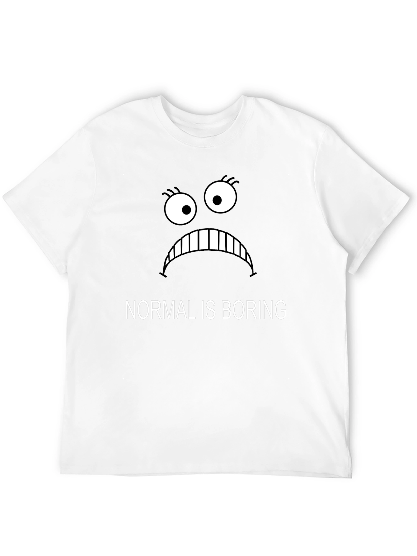 Black Normal Is Boring Graphic Tee - Black view 12