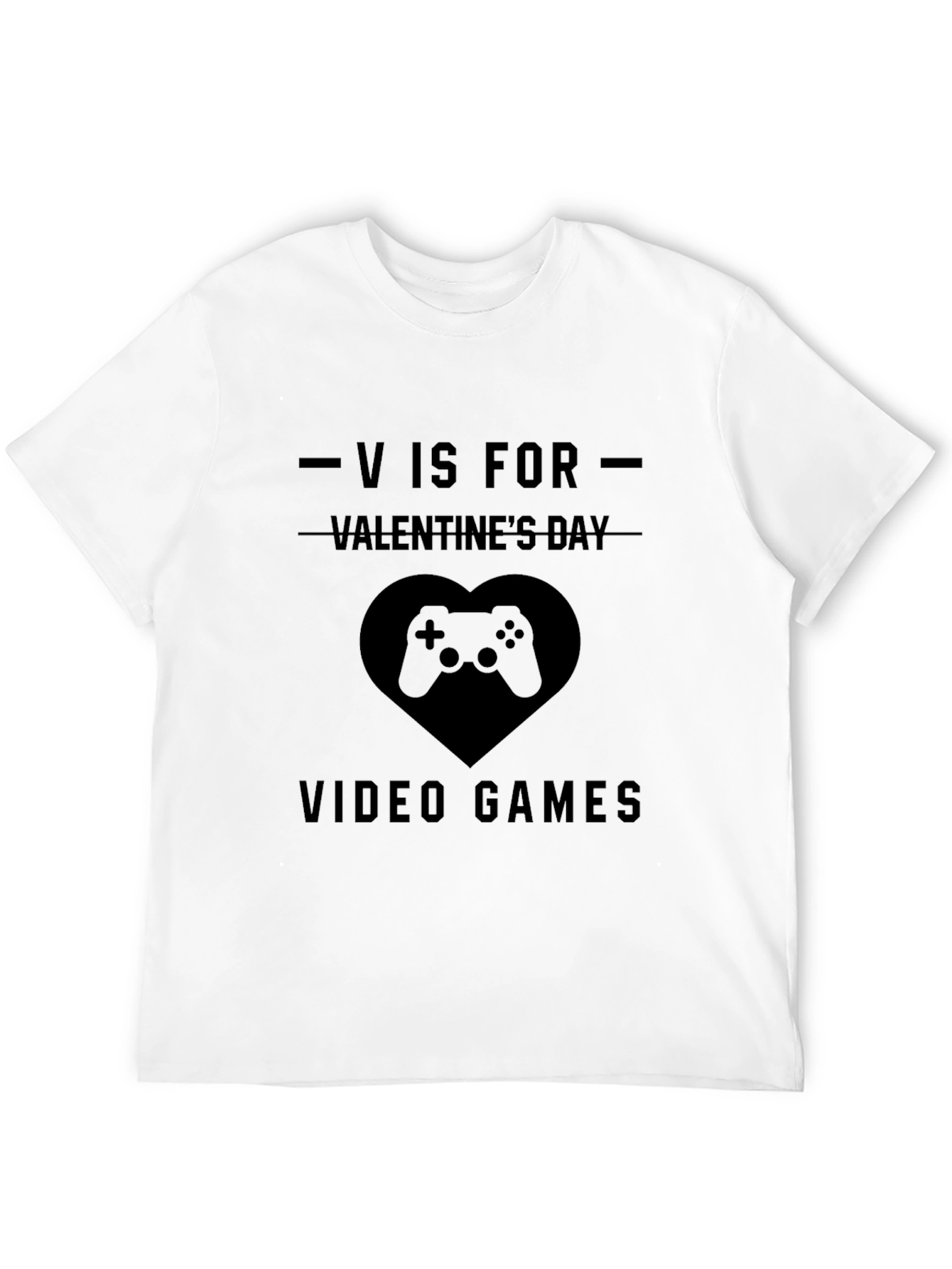 Black Gamer Valentine's Day T-Shirt - Video Game Lover Gift view 12