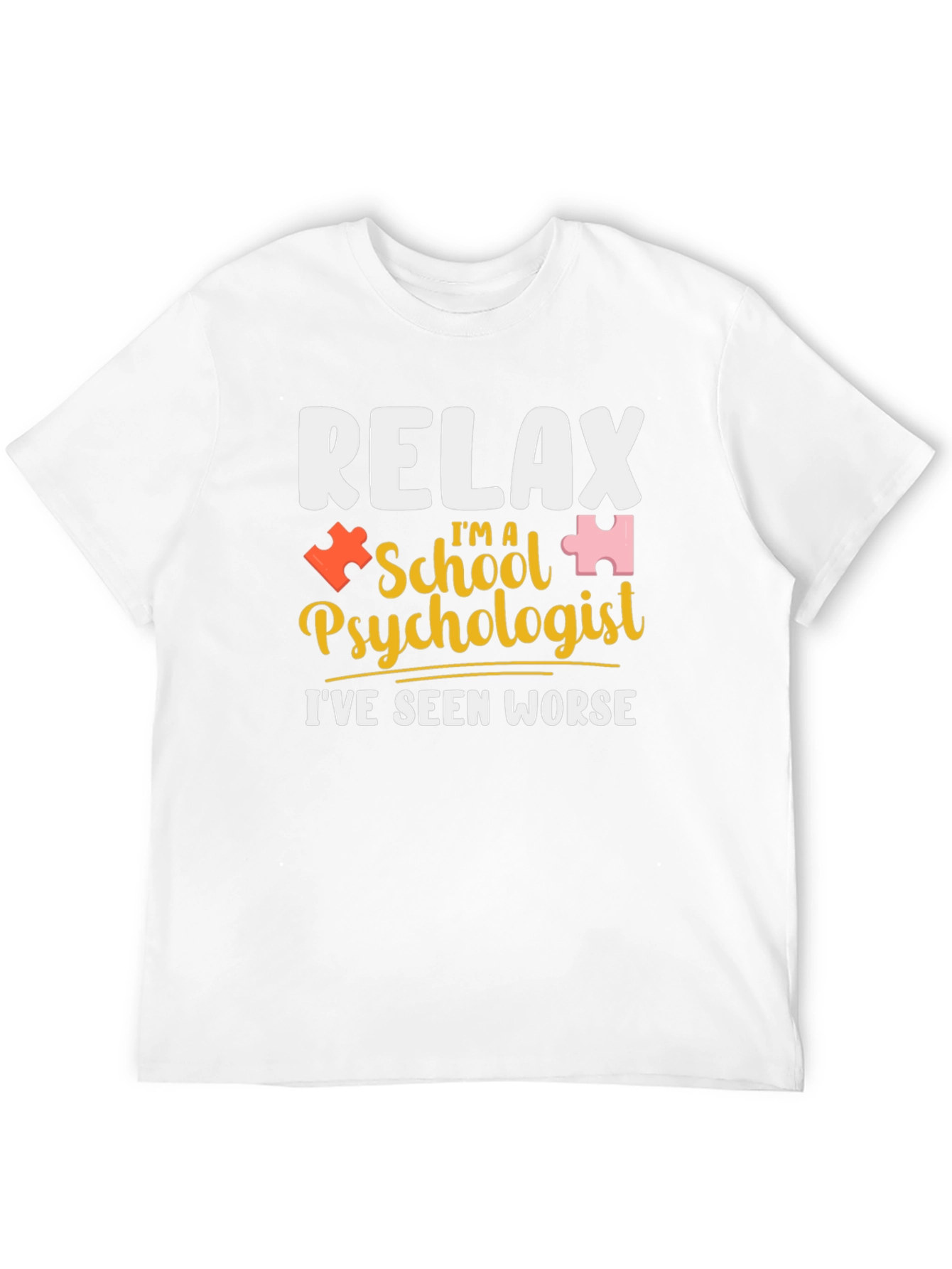 Black Relax I'm a School Psychologist T-Shirt view 12