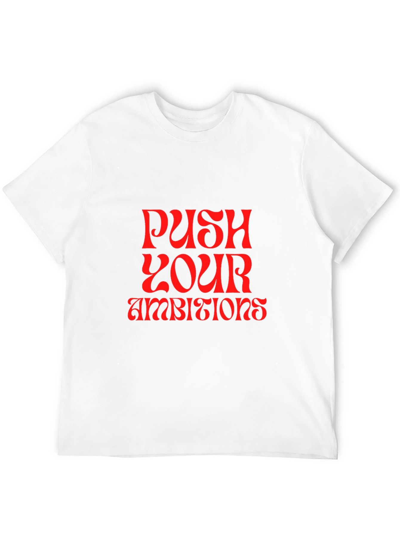 Black Push Your Ambitions Graphic Tee view 12