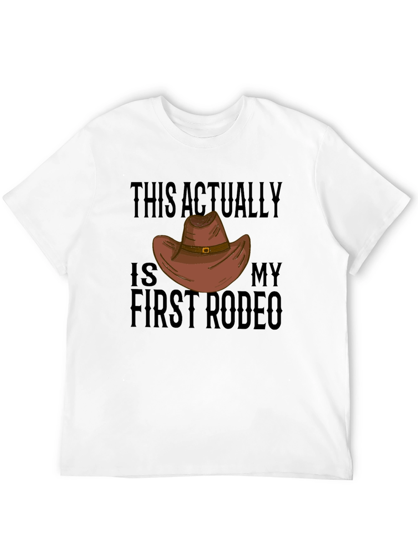 Black First Rodeo T-Shirt: Funny Western Cowboy Graphic Tee view 12