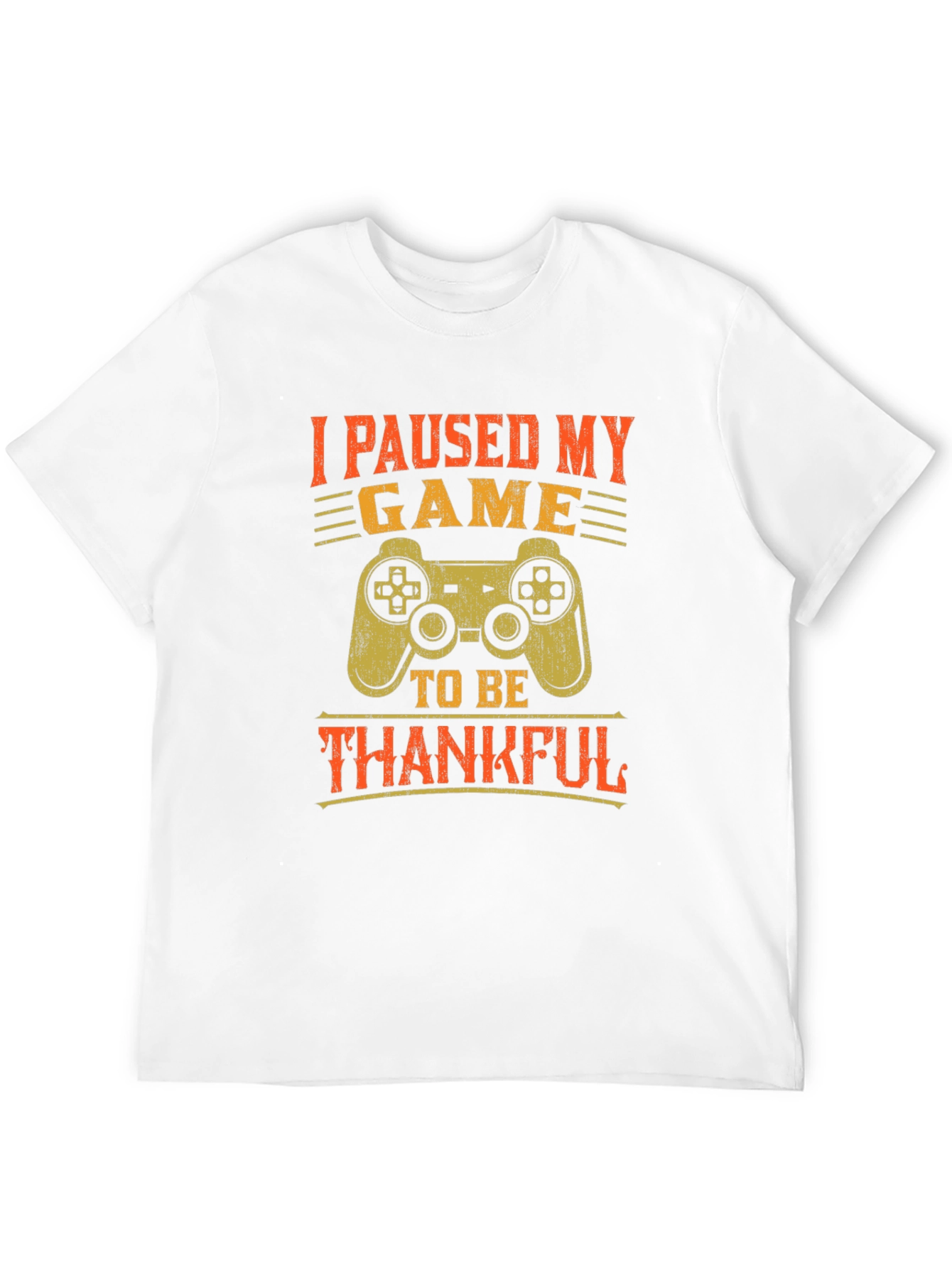 Black Gamer Thanksgiving T-Shirt - I Paused My Game view 12