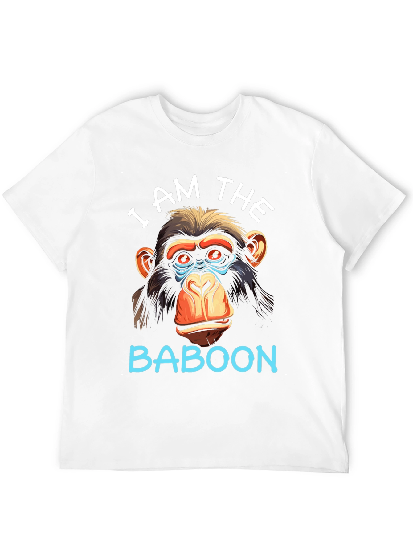 Black I Am The Baboon Graphic T-Shirt view 12