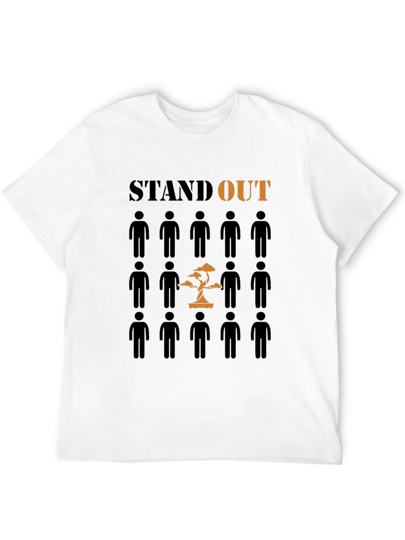 Black Stand Out T-Shirt - Unique Graphic Tee view 12