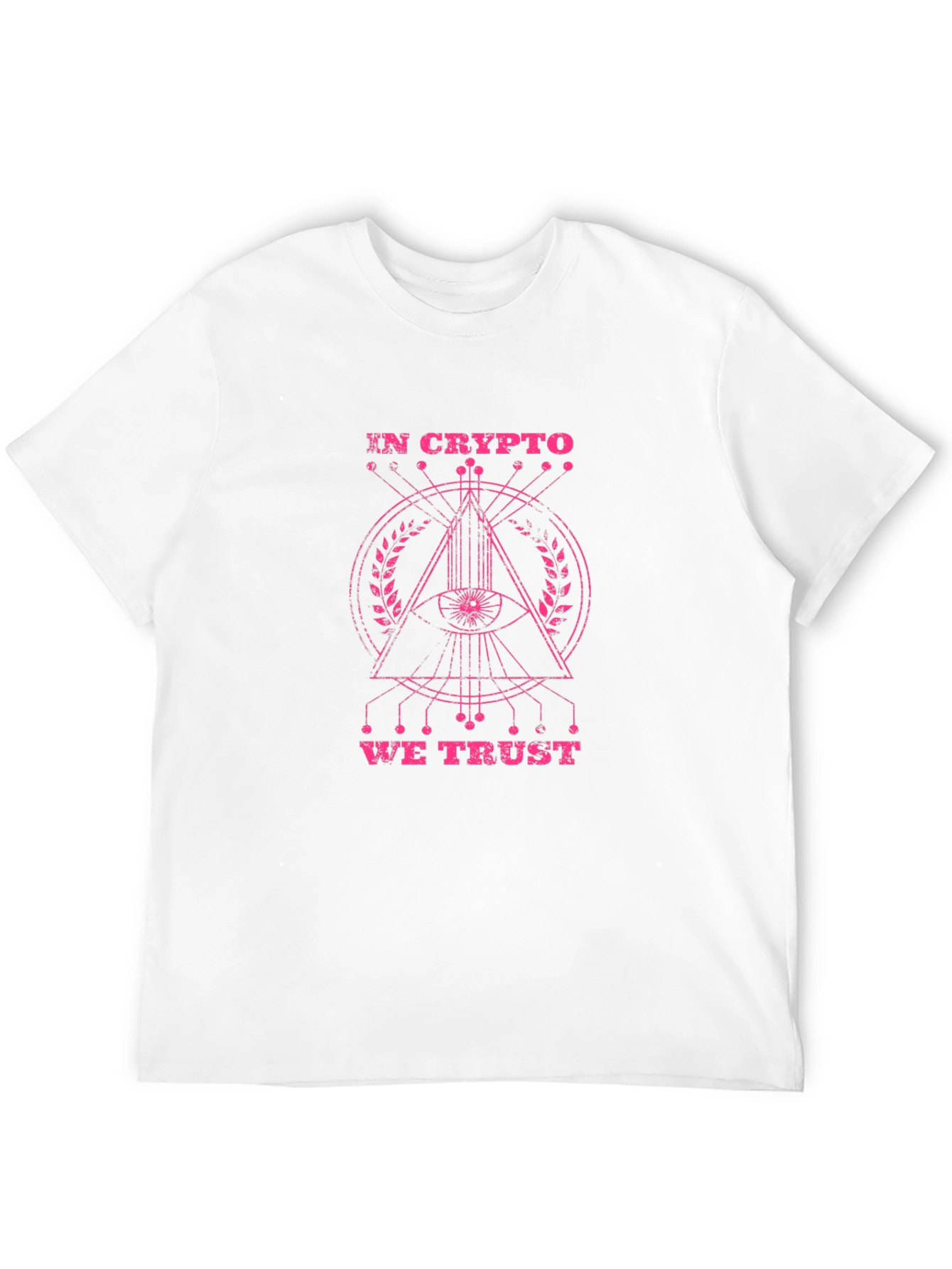 Black In Crypto We Trust T-Shirt - All Seeing Eye Design view 12
