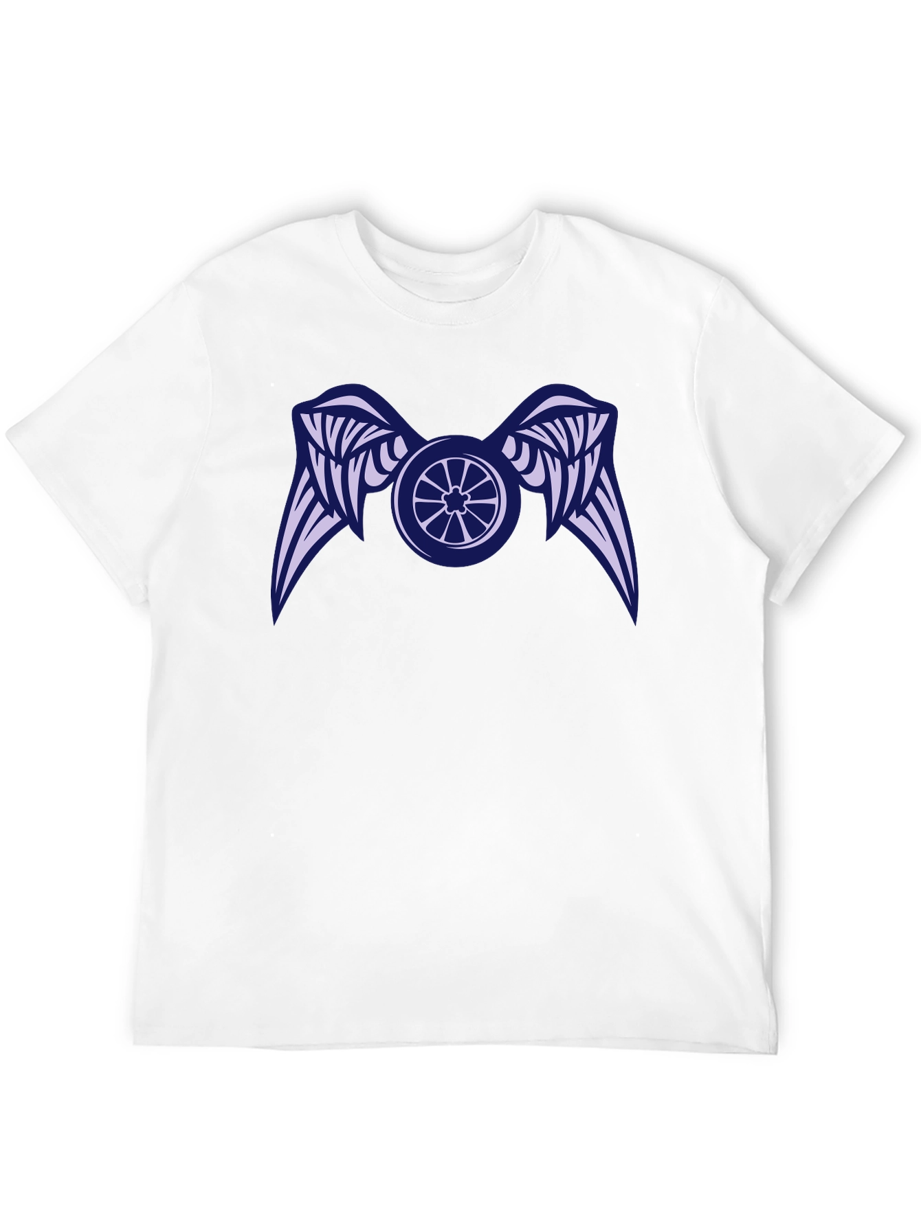 Black Winged Wheel Black T-Shirt - Unique Design view 12