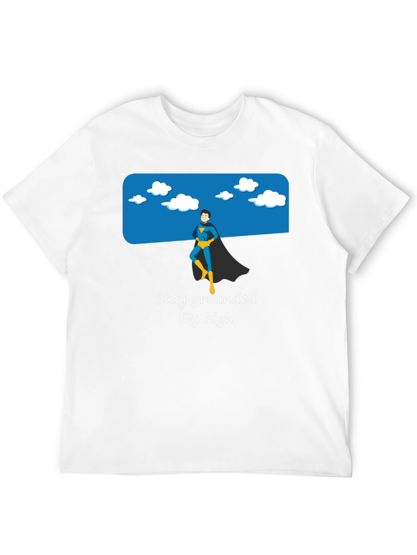 Black Stay Grounded Graphic Tee - Superhero Style view 12