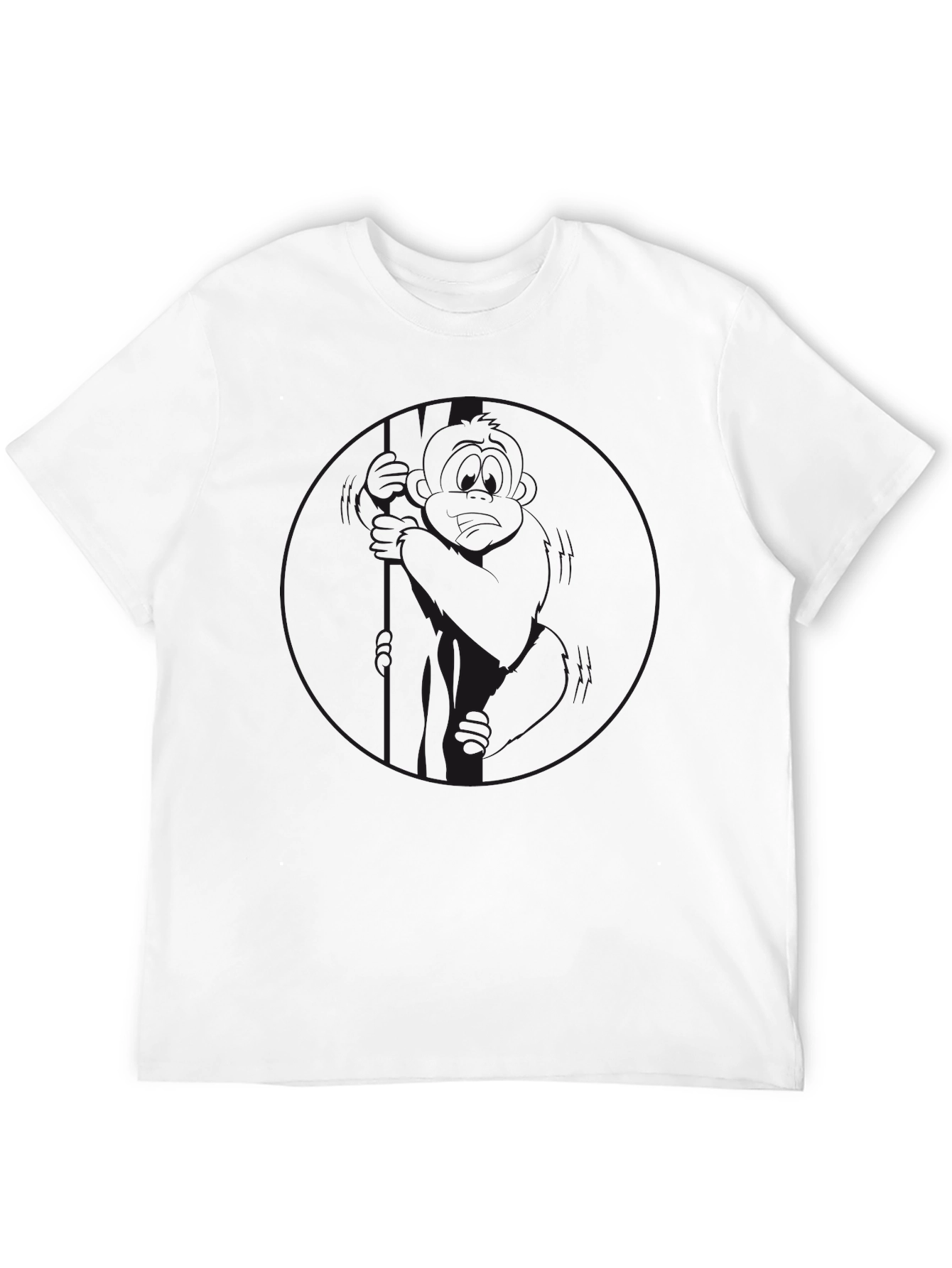 Black Men's Black Crew Neck T-Shirt - Casual Style view 12