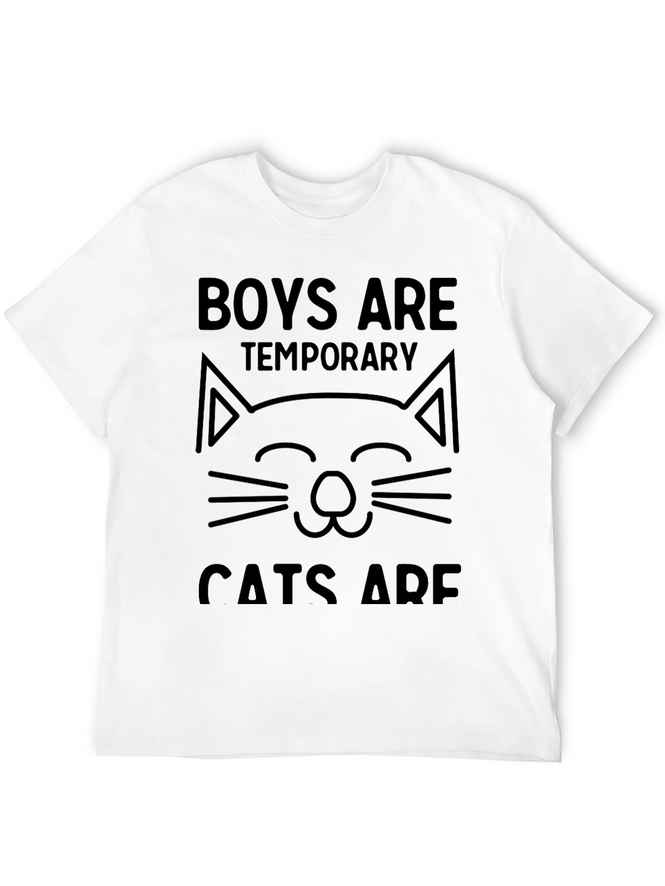 Black Boys Temporary Cats Forever T-Shirt Funny Cat Lover Tee view 12
