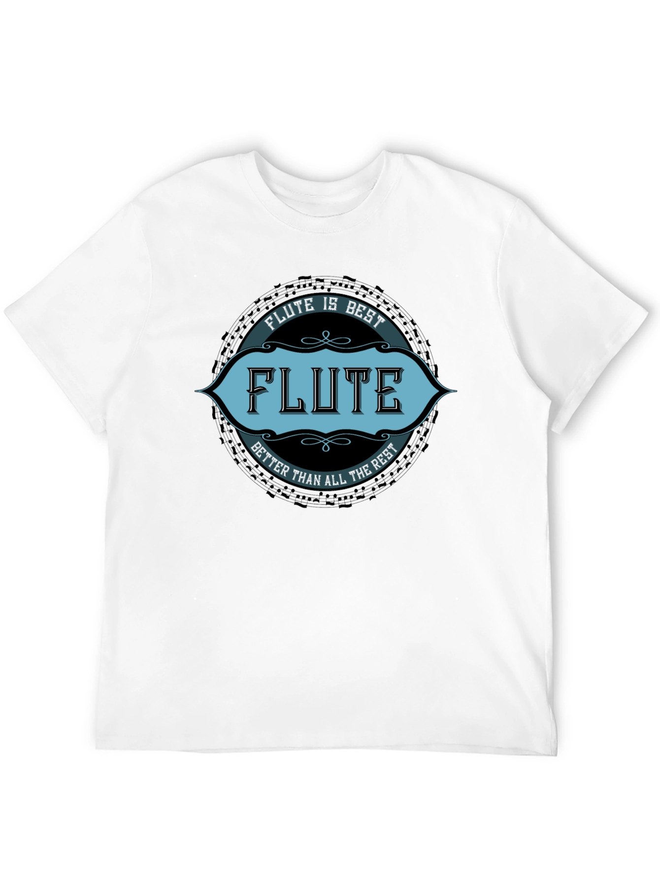 Black Flute is Best T-Shirt - Musician Tee view 12