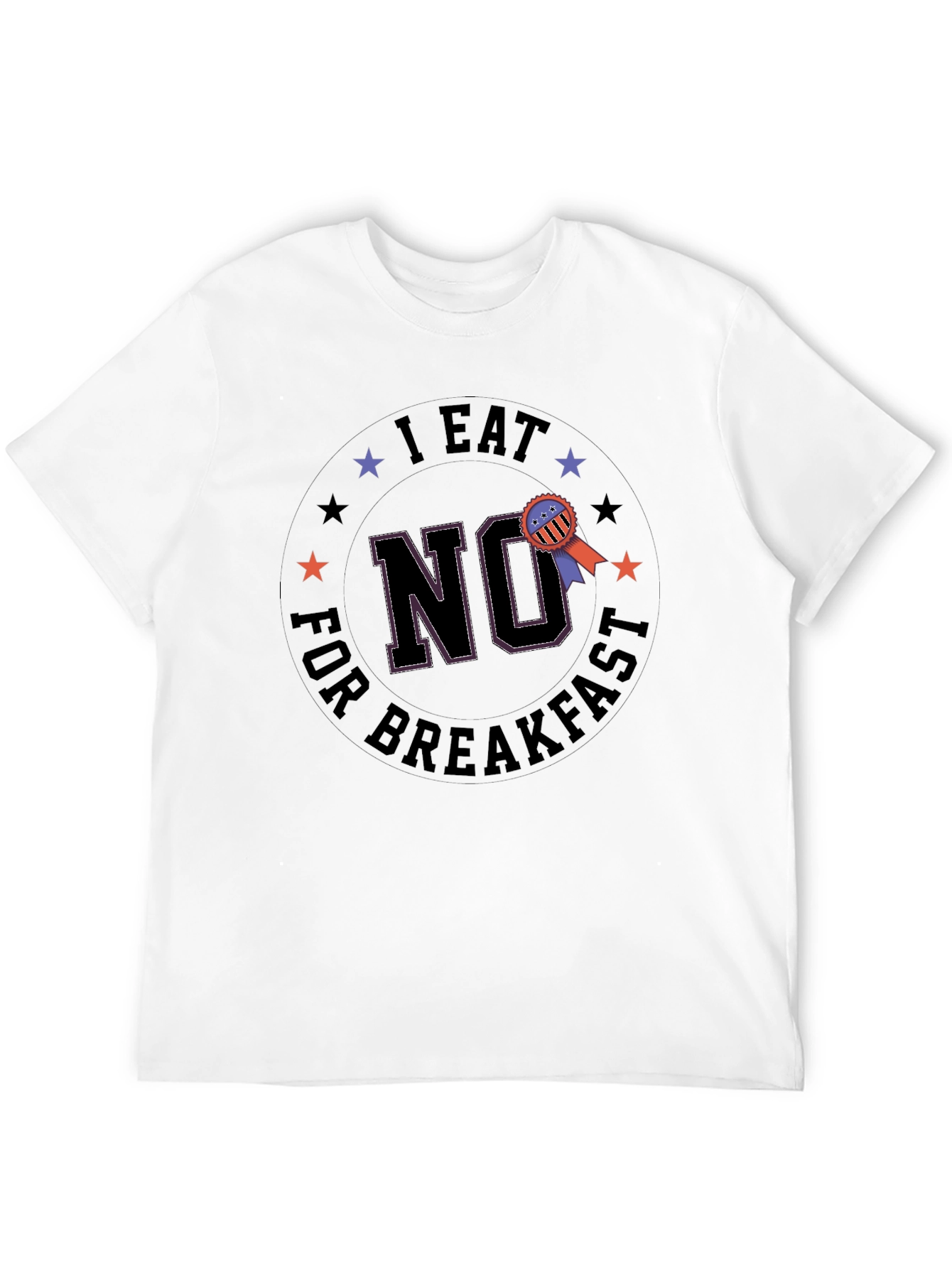 Black I Eat No for Breakfast Graphic T-Shirt view 12