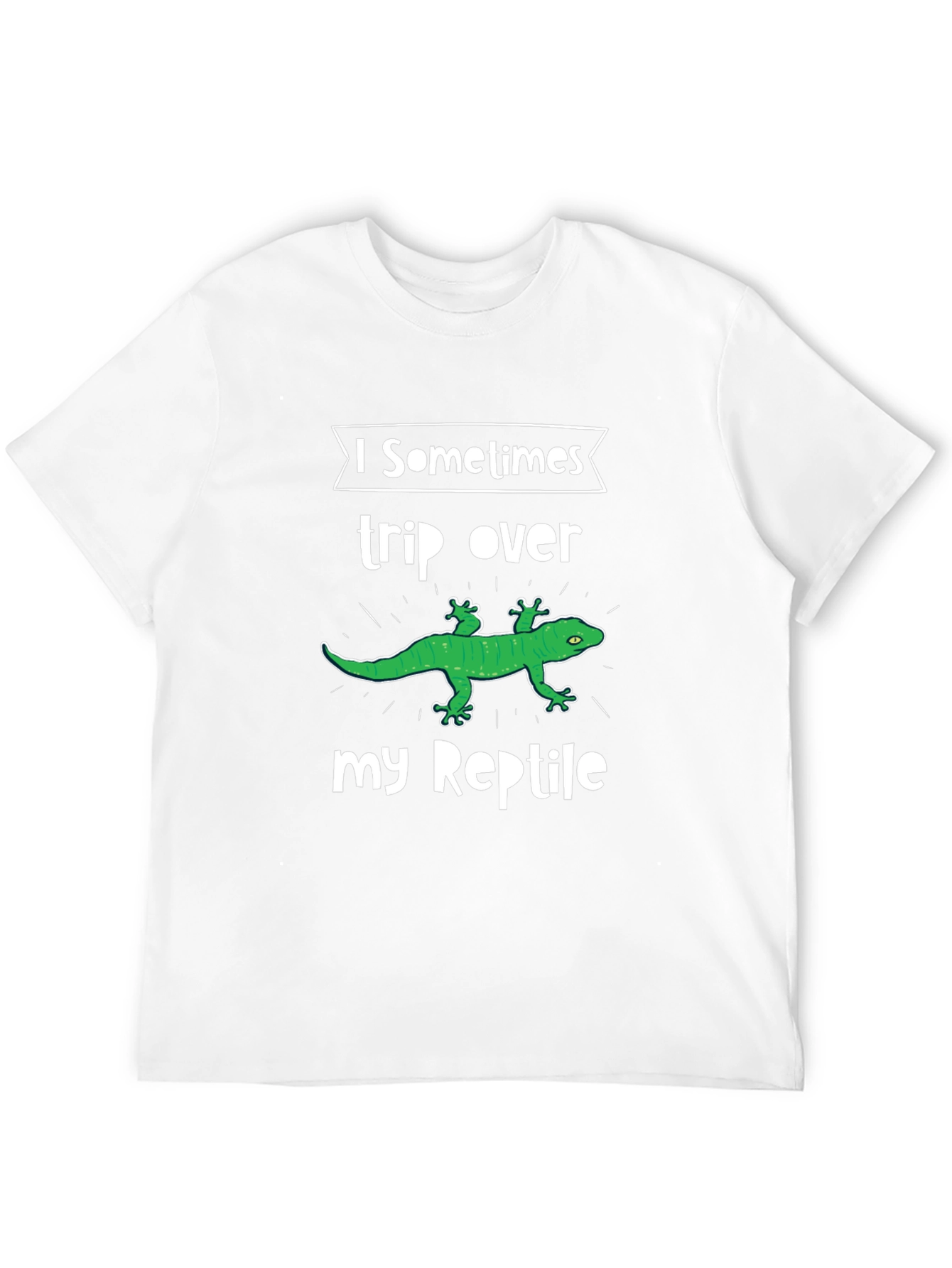 Black Reptile Lover T-Shirt: I Trip Over My Reptile Funny Pet Owner Tee view 12
