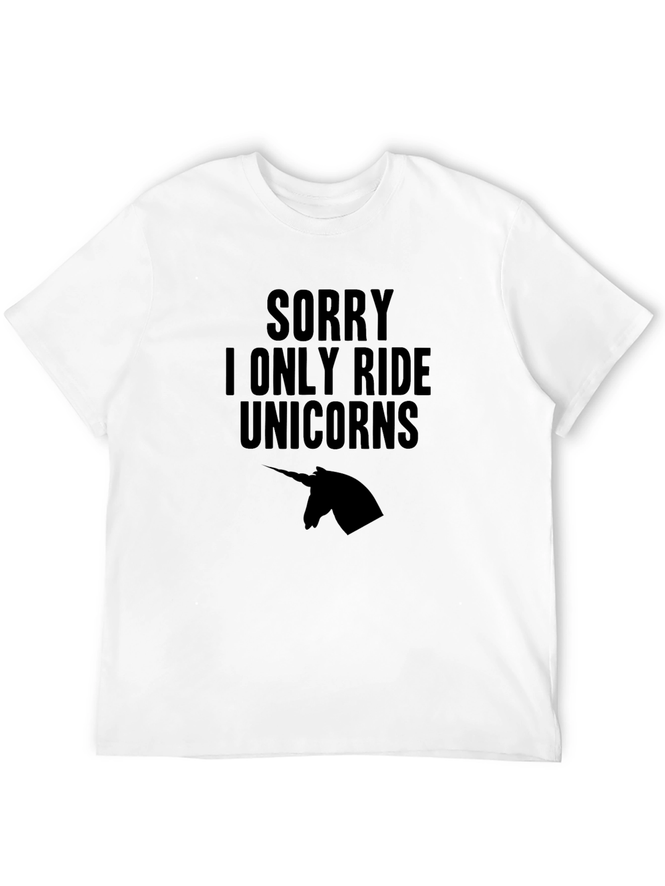 Black Unicorn Rider T-Shirt - Funny Novelty Tee view 12