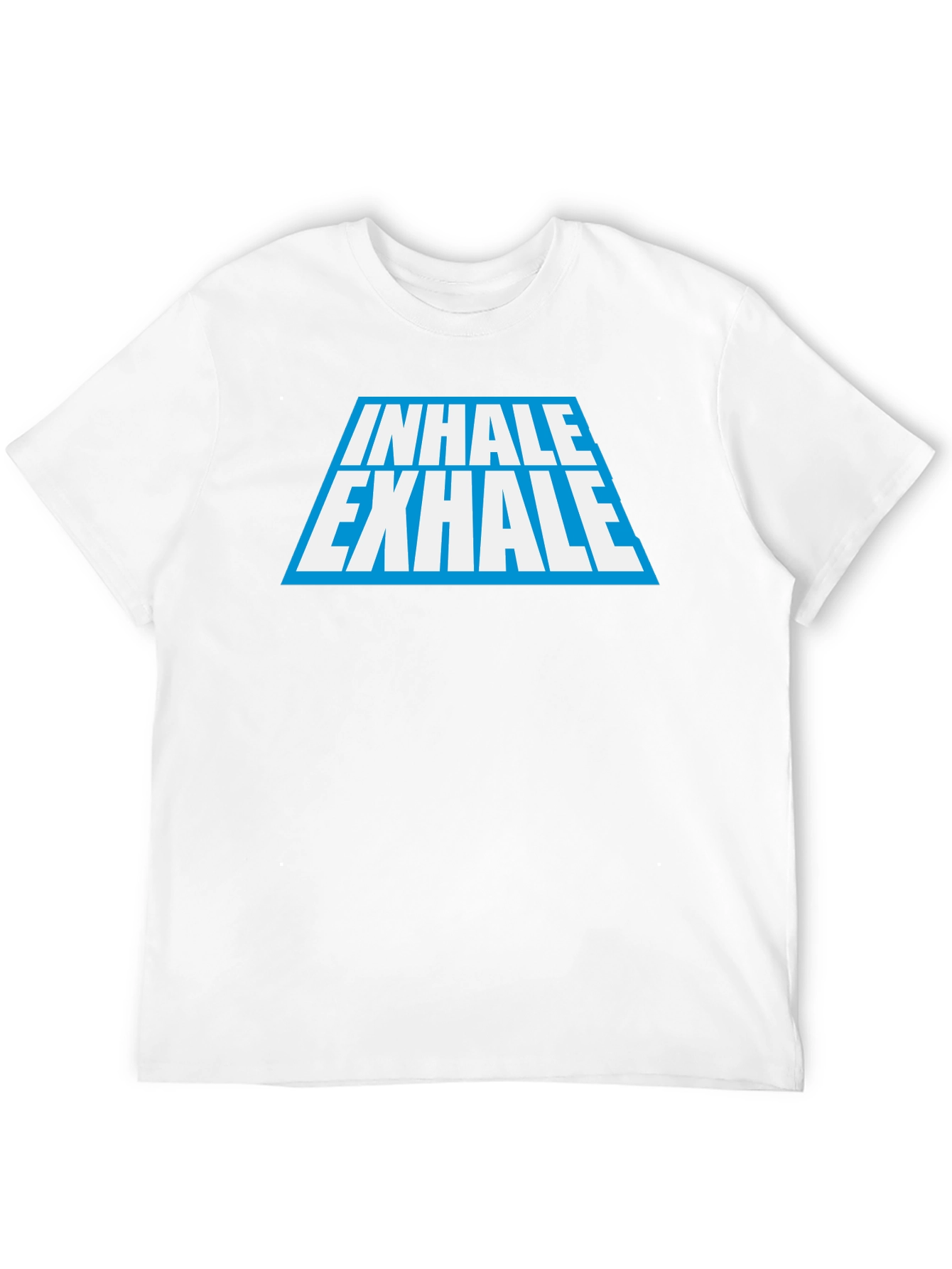 Black Inhale Exhale Graphic Tee - Black Cotton Blend view 12