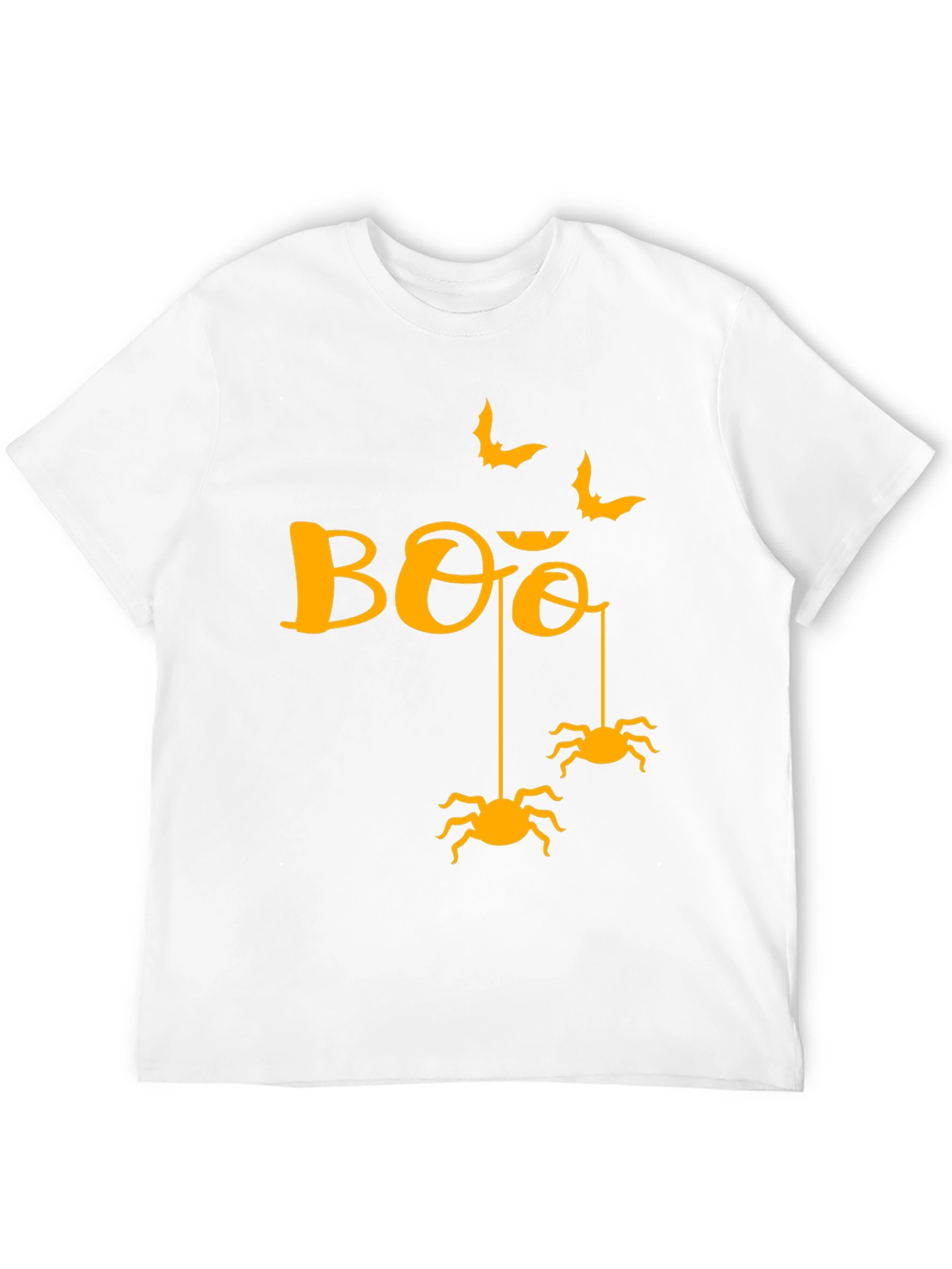 Black Halloween Boo Spiders & Bats Graphic Tee view 12