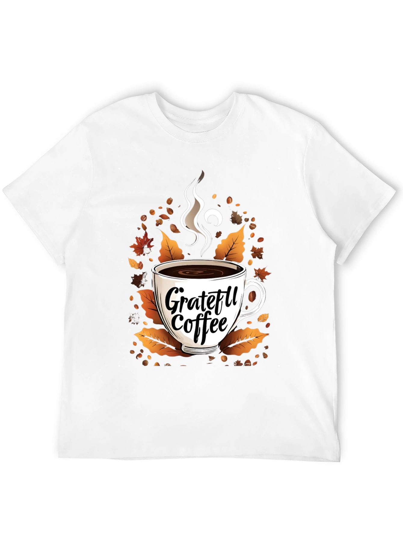 Black Grateful Coffee T-Shirt view 12