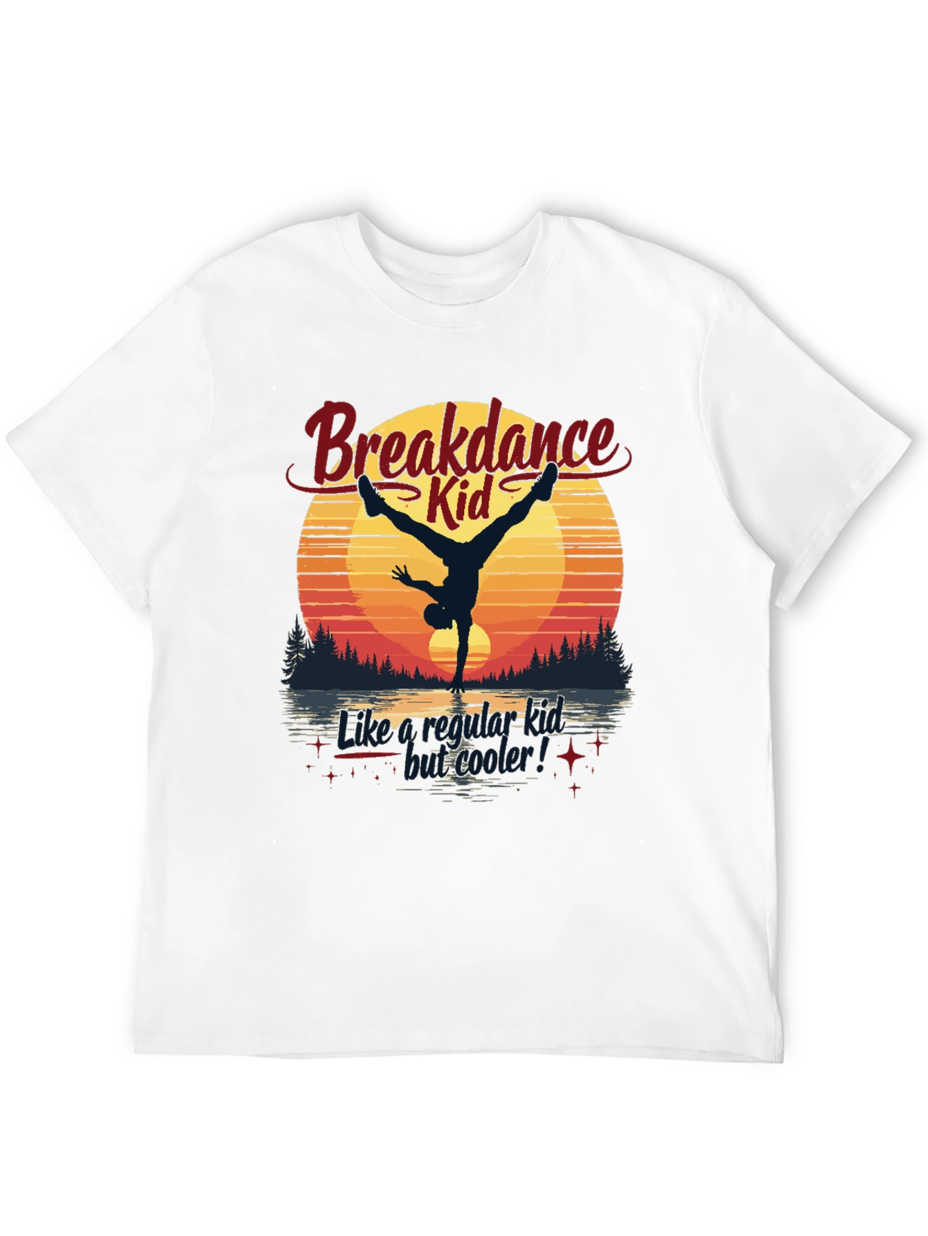 Black Breakdance Kid Graphic T-Shirt view 12