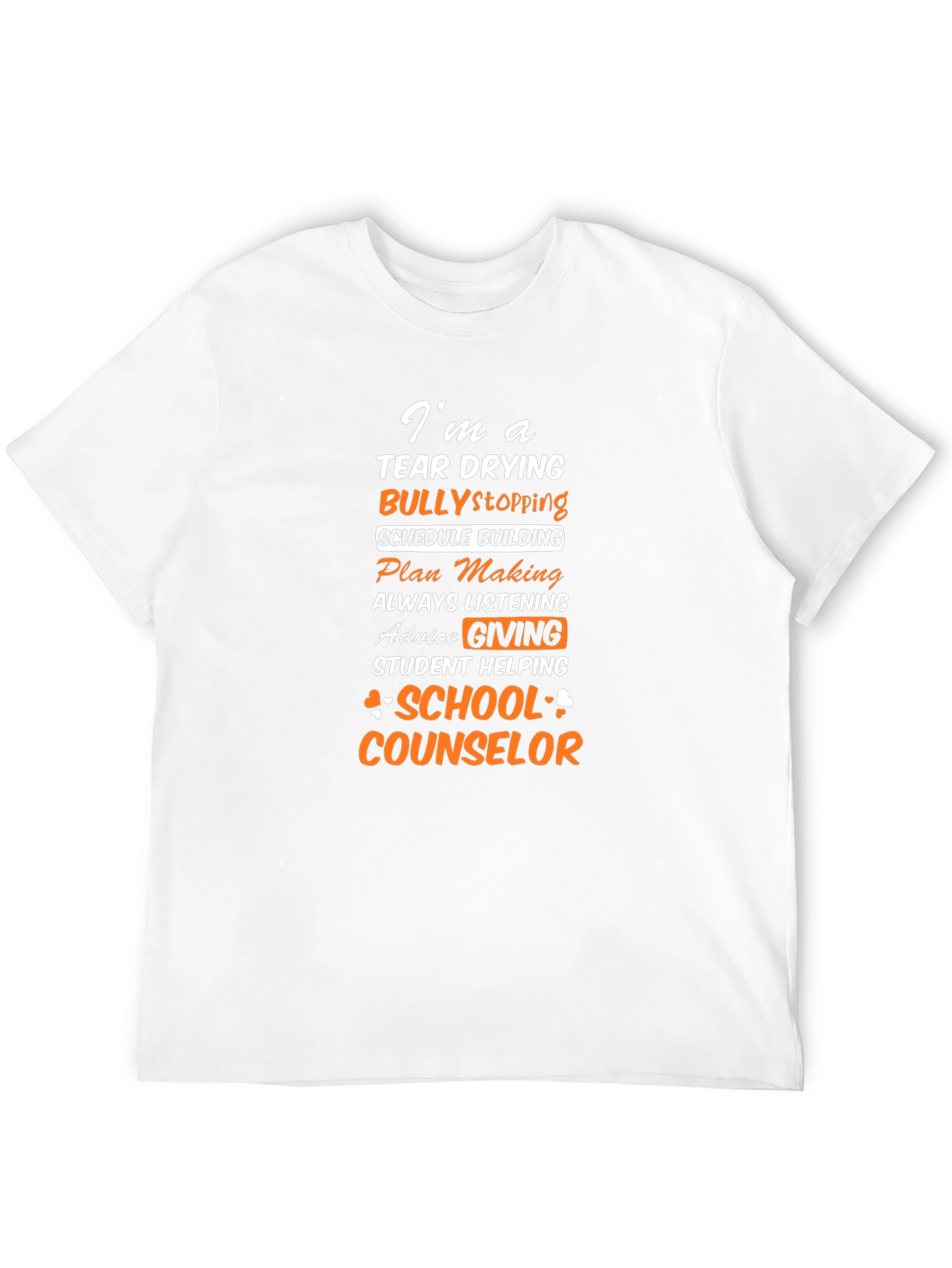 Black School Counselor T-Shirt Tear Drying Bully Stopping view 12