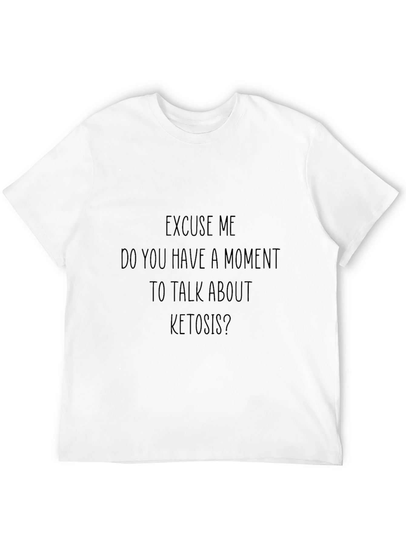 Black Ketosis Conversation Starter T-Shirt - Black view 12