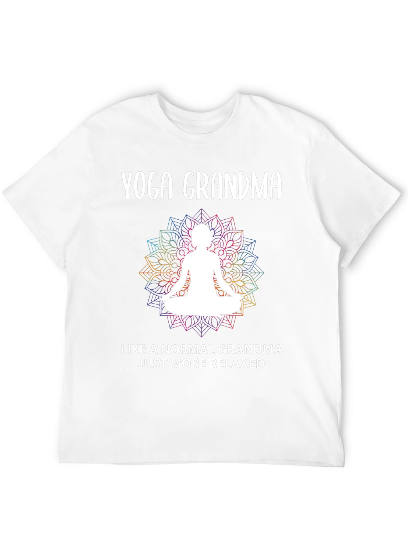 Black Yoga Grandma T-Shirt - Relaxed & Fun view 12