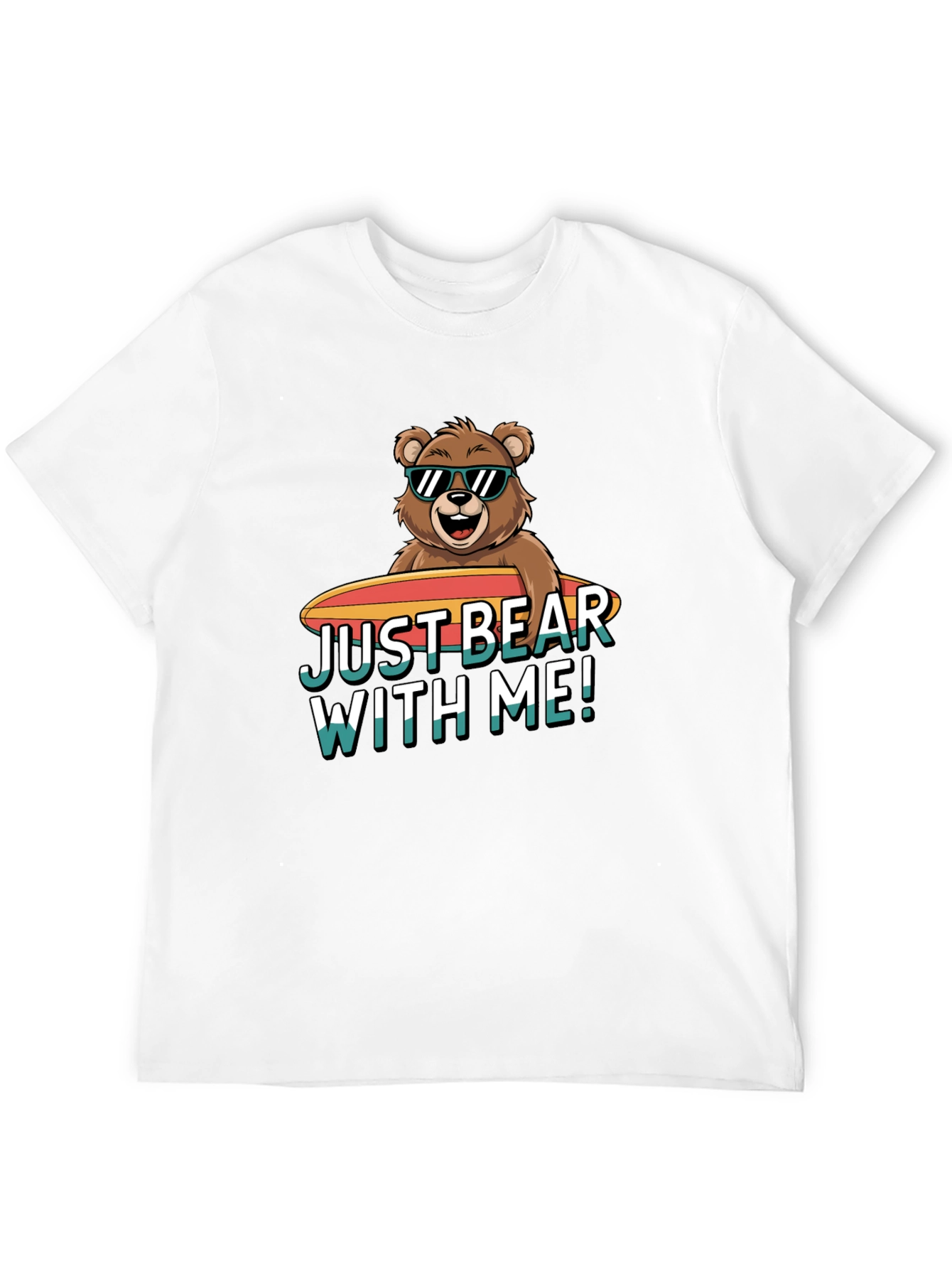 Black Just Bear With Me T-Shirt view 12