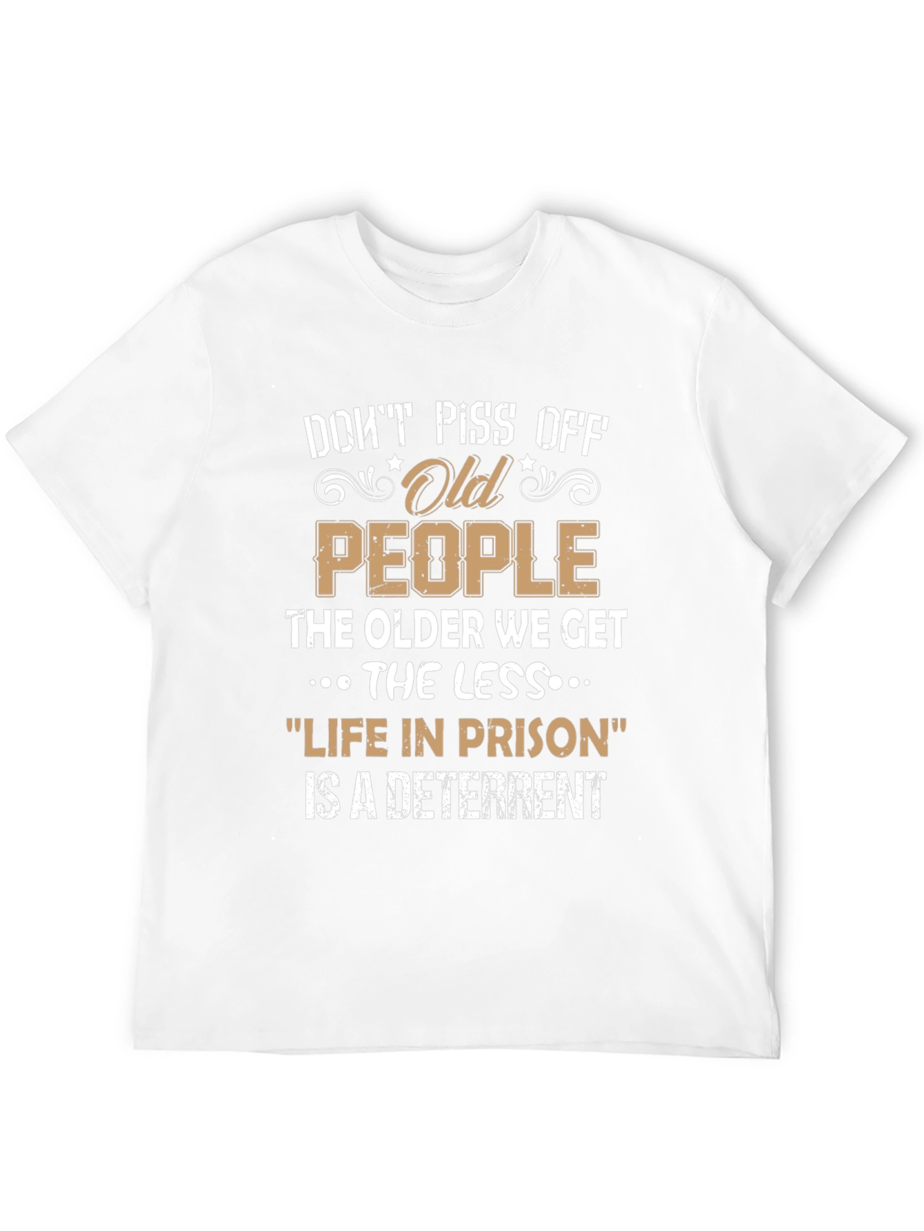 Black Don't Piss Off Old People Graphic T-Shirt view 12