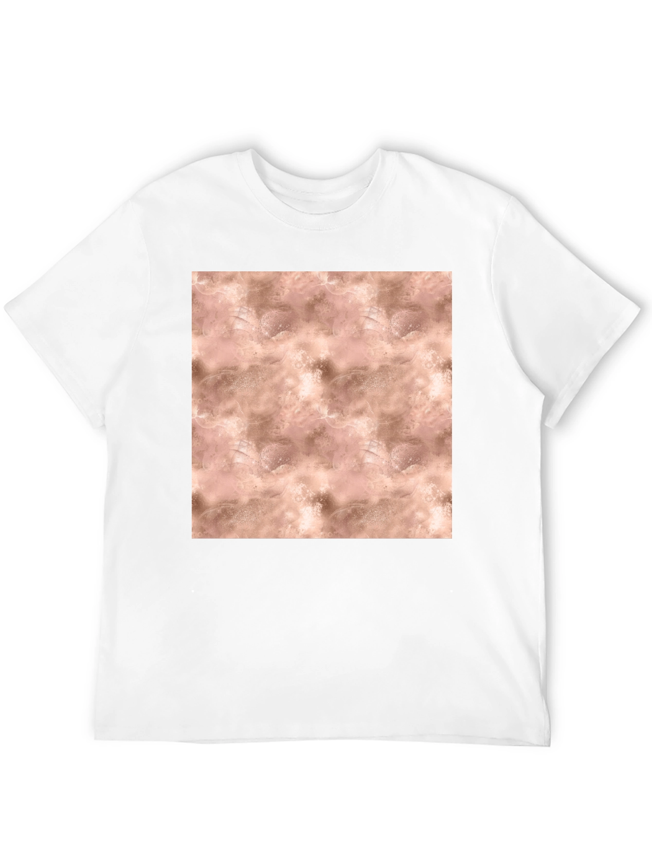 Black Abstract Blush Pattern T-Shirt view 12