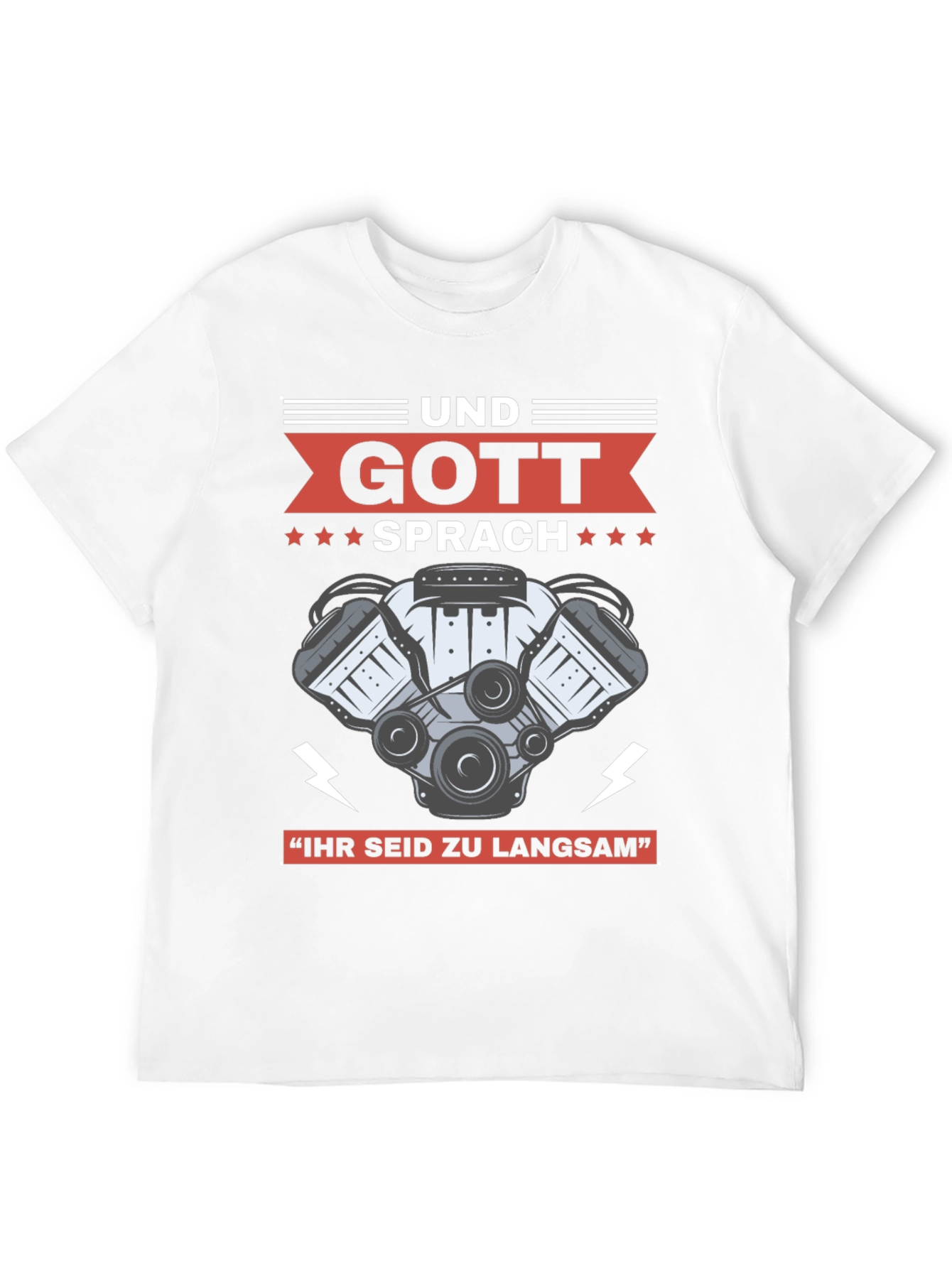 Black God Spoke Engine T-Shirt view 12