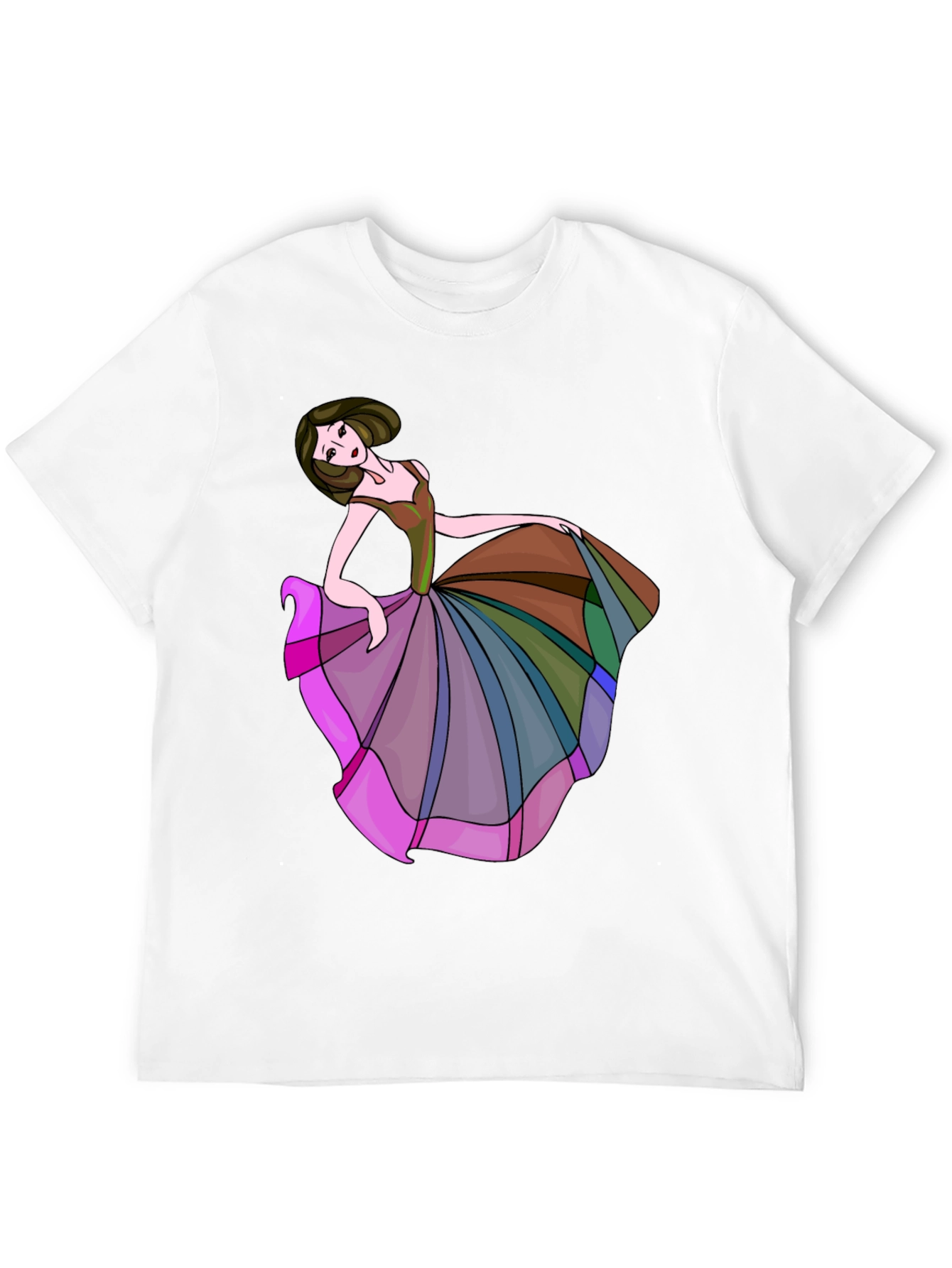 Black Artistic Dancer Graphic T-Shirt view 12
