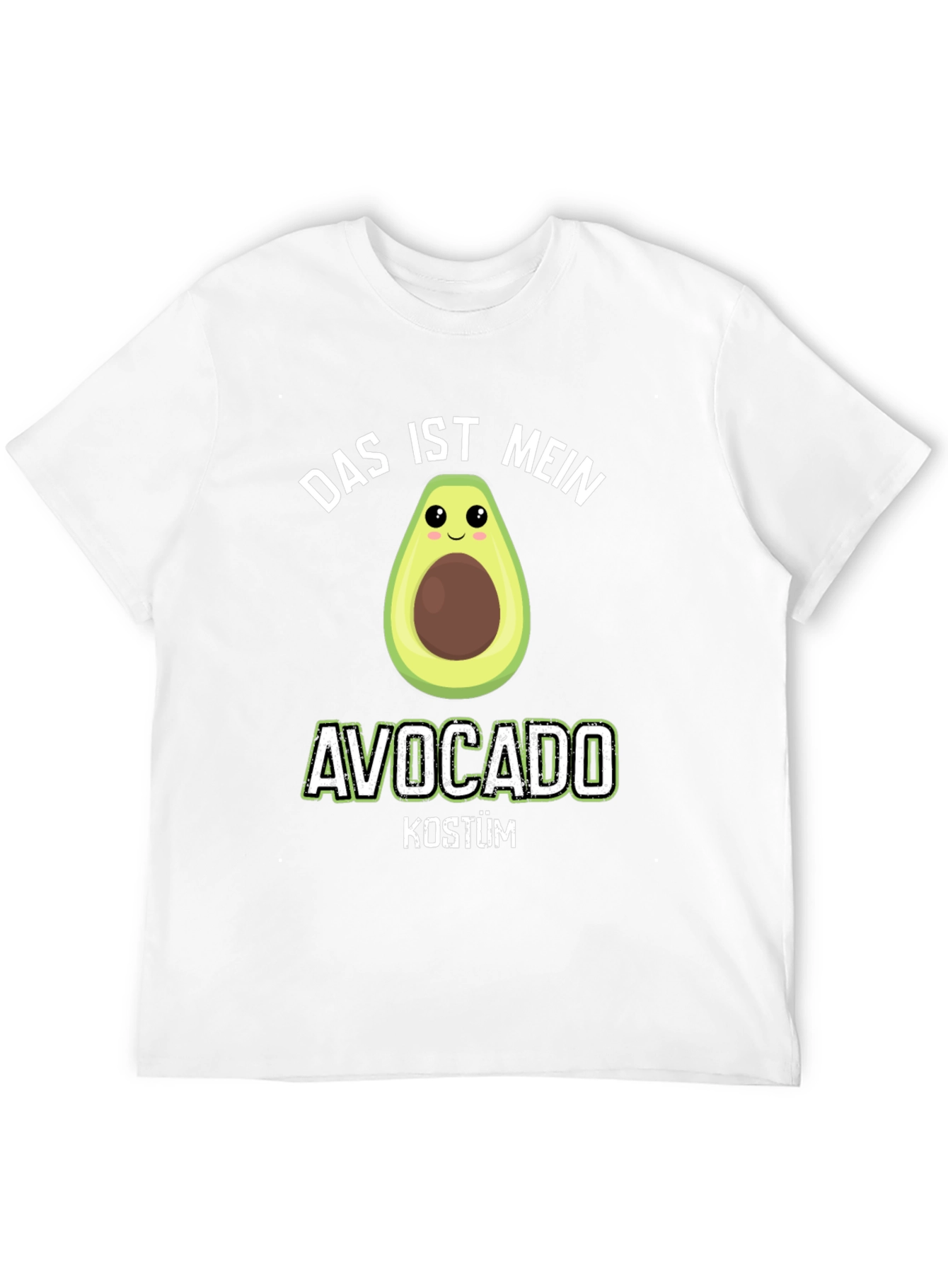 Black Funny Avocado Costume T-Shirt - "Das Ist Mein" Design view 12