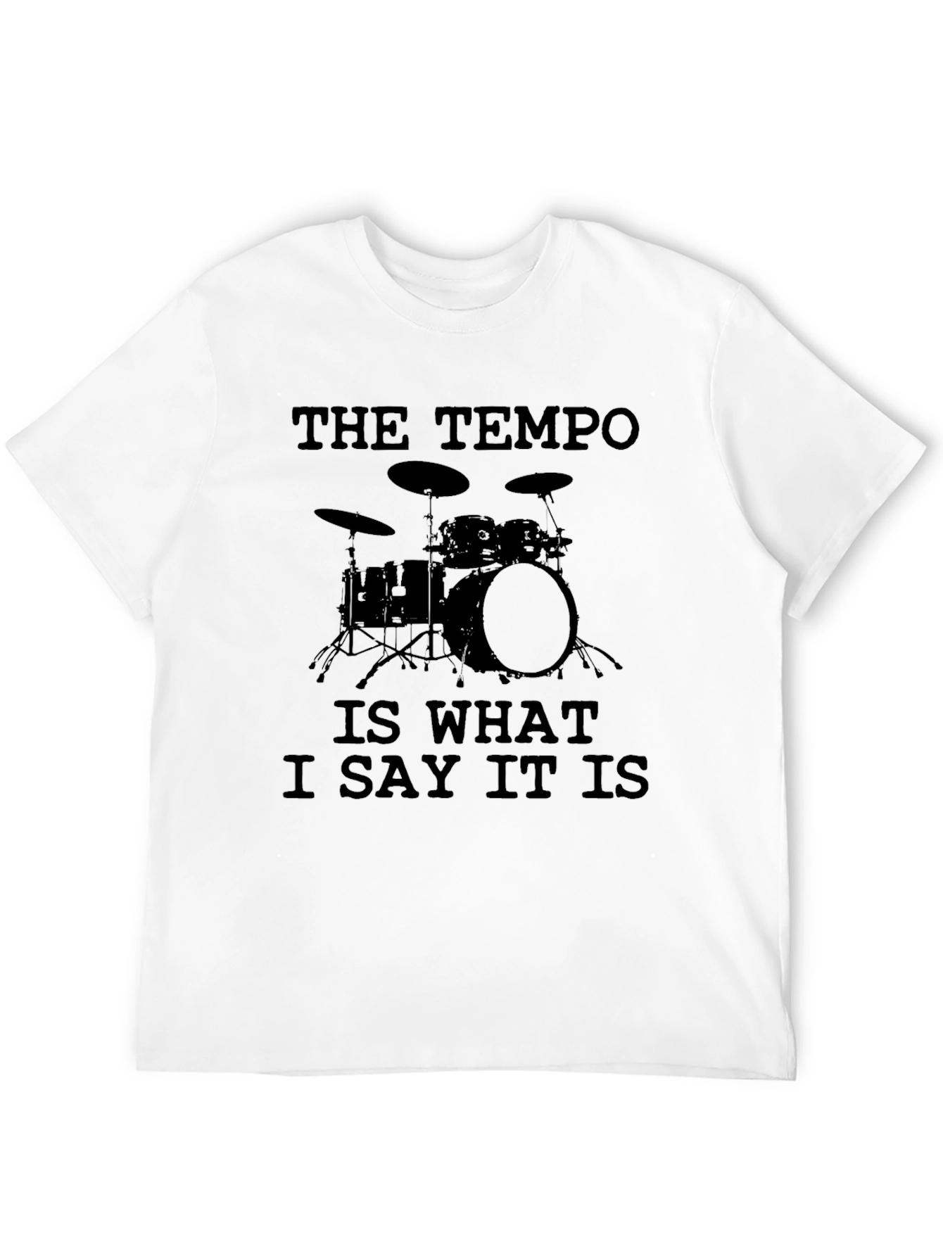 Black The Tempo Drummer T-Shirt - Music Band Funny Tee view 12