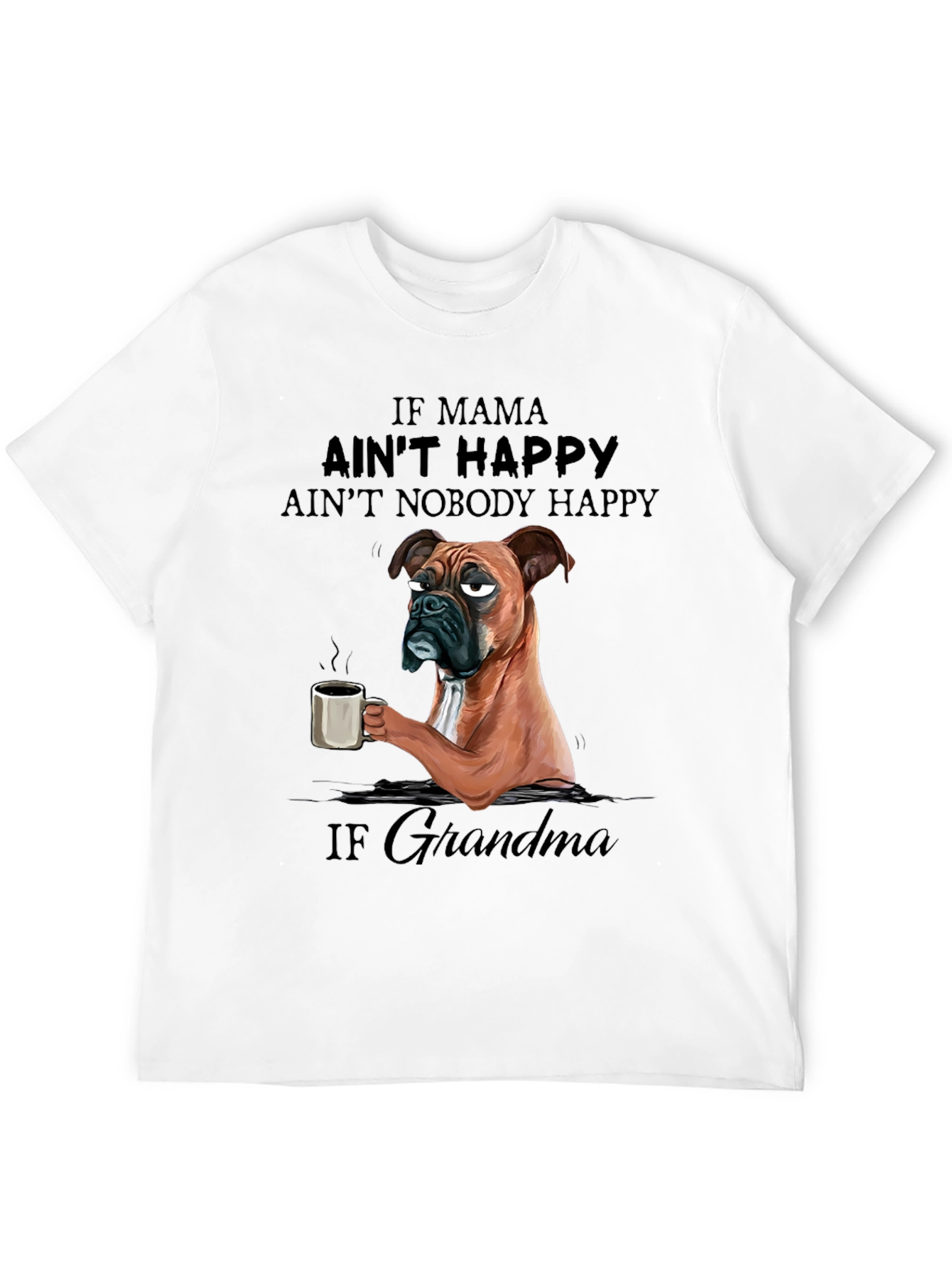 Black If Grandma Ain't Happy T-Shirt view 12