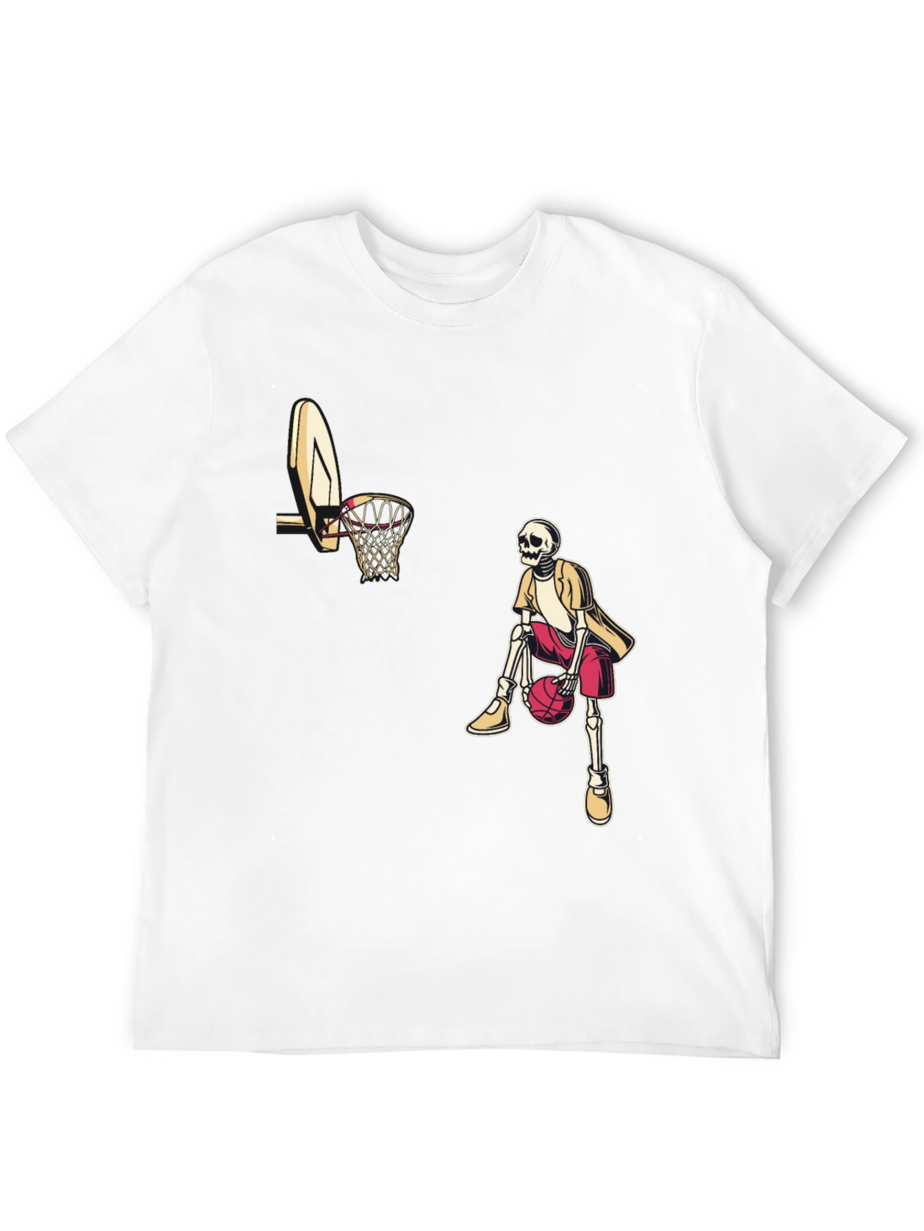 Black Skeleton Baller Black Graphic Tee view 12