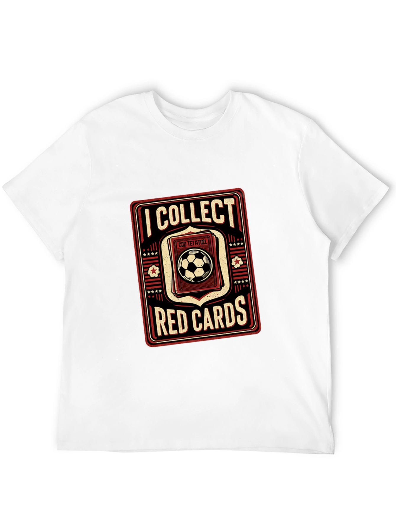 Black I Collect Red Cards Soccer T-Shirt view 12