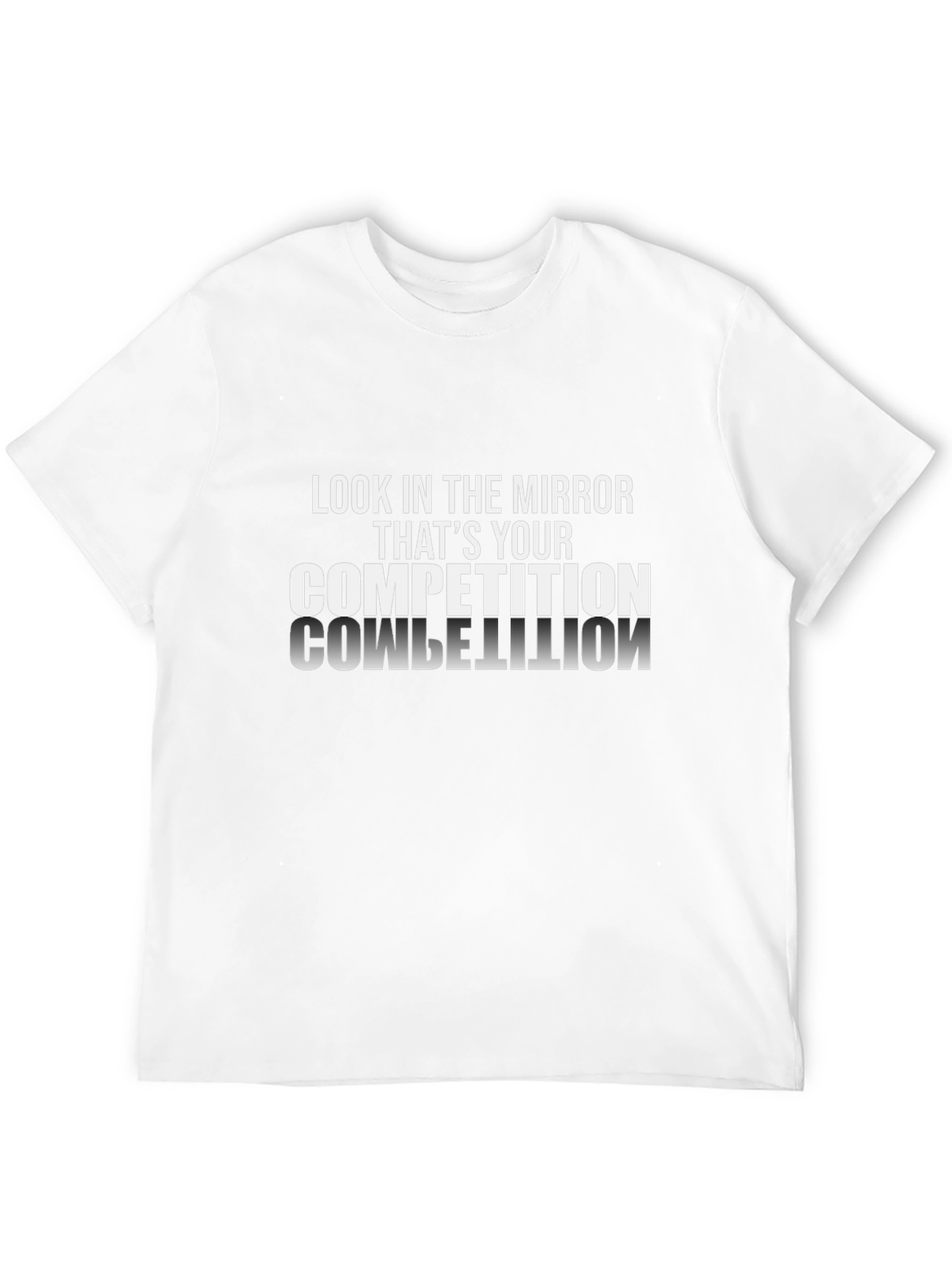Black Motivational T-Shirt: Your Only Competition Is You view 12