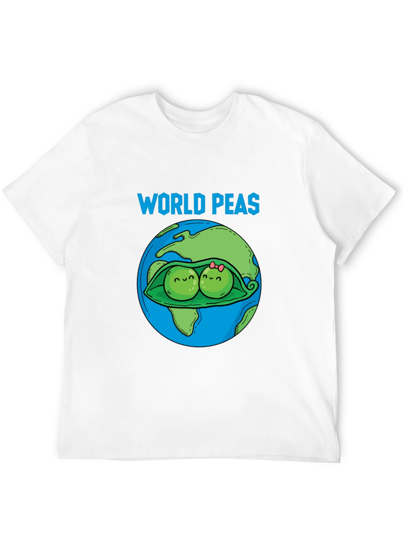 Black World Peas Graphic T-Shirt - Funny Earth Day Tee view 12