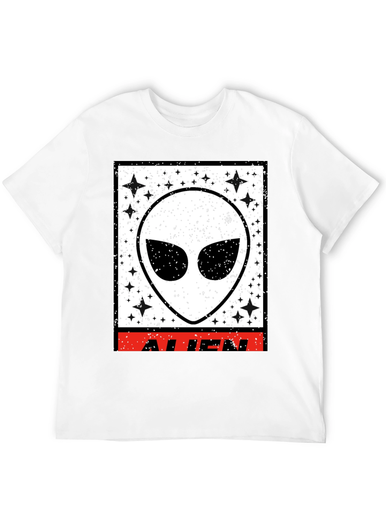 Black Black Alien Graphic T-Shirt view 12