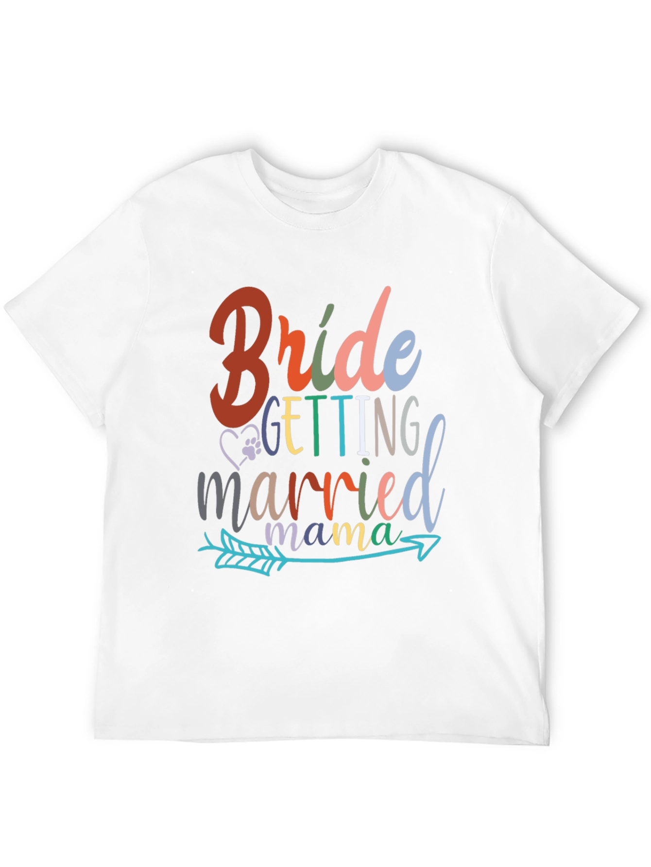 Black Bride Getting Married Mama T-Shirt view 12
