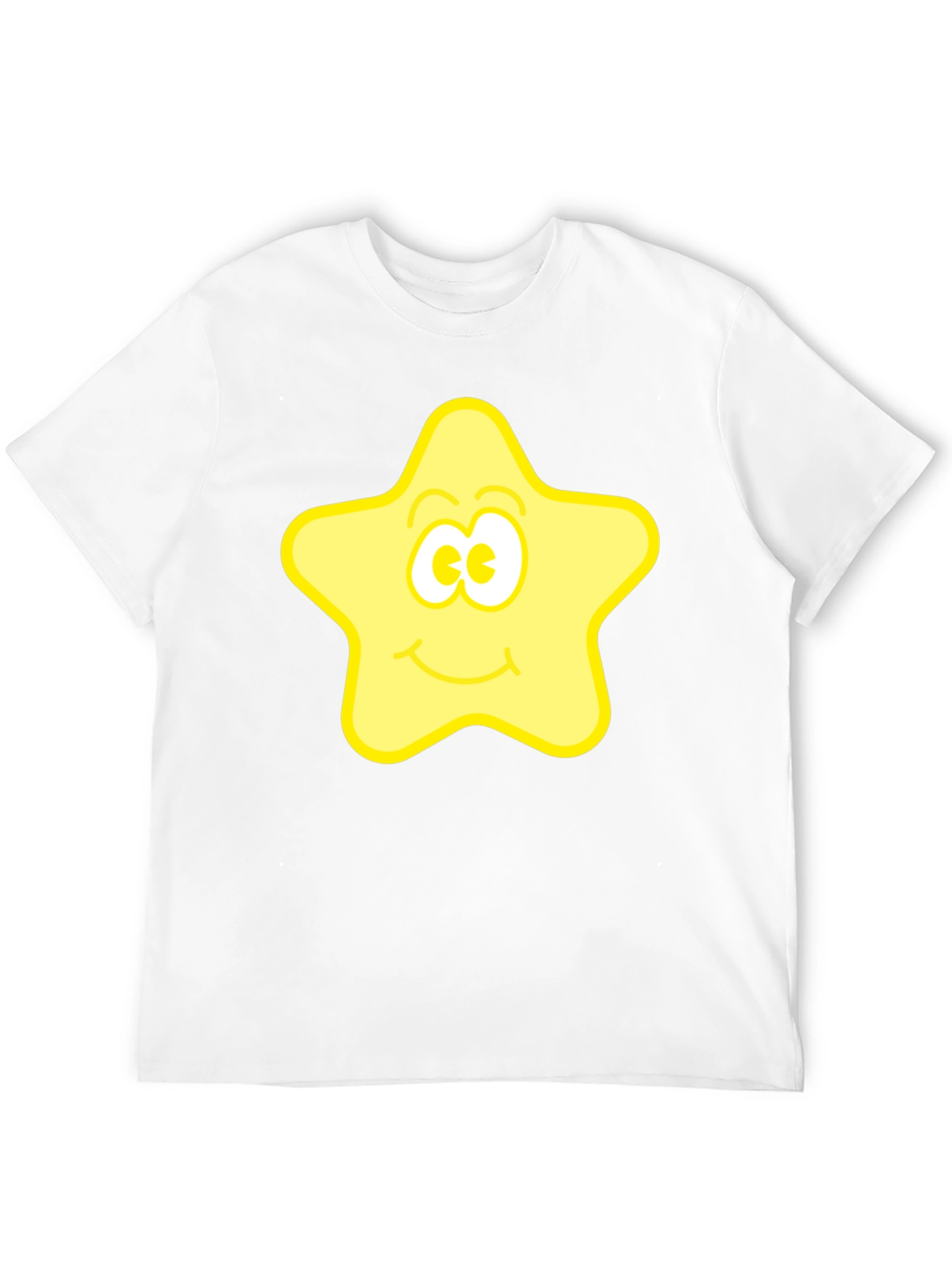 Black Happy Star Graphic Black T-Shirt view 12