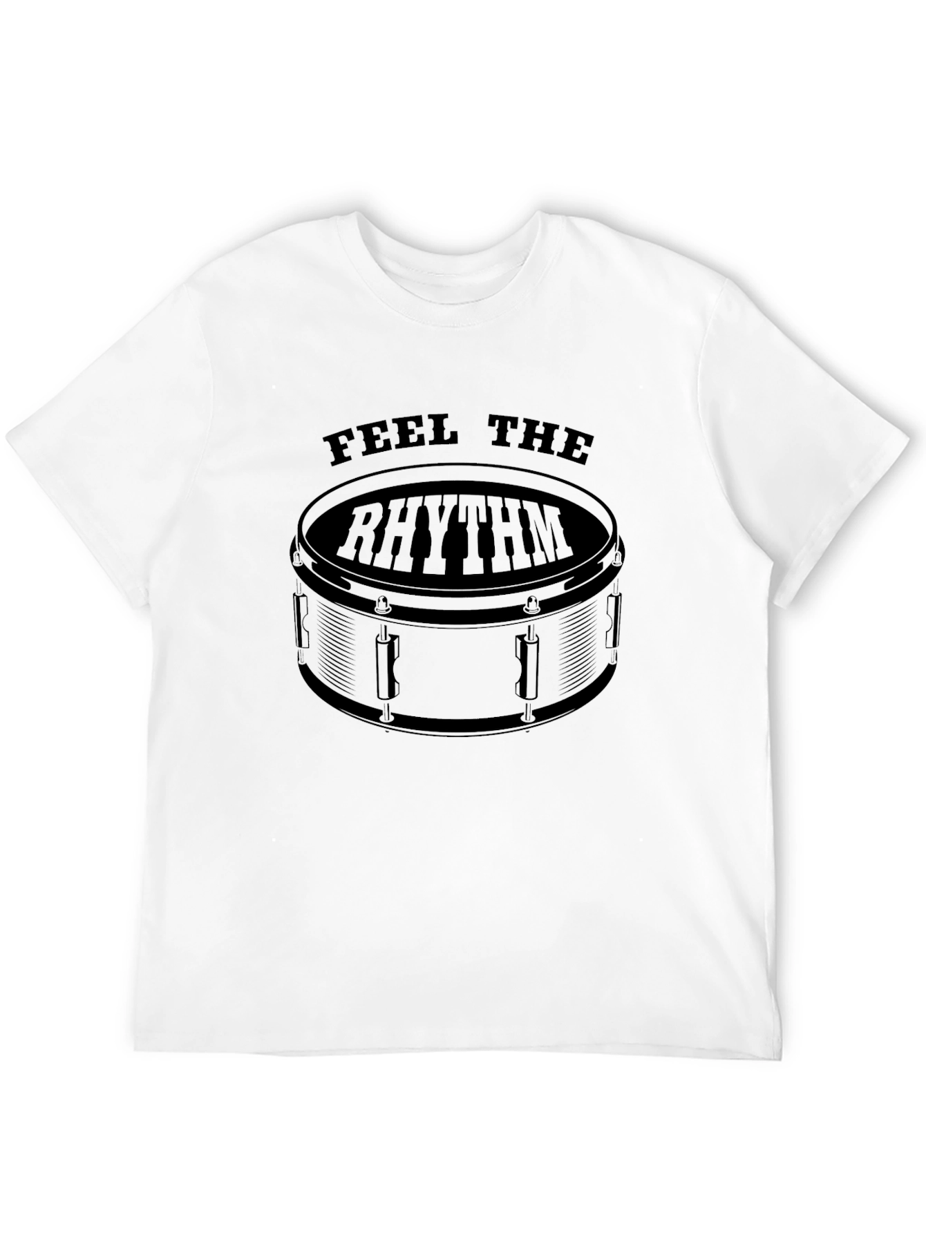 Feel The Rhythm Drum T-Shirt - Black - 12