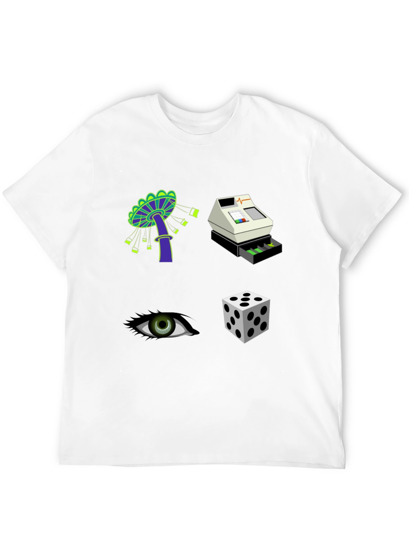 Black Novelty Graphic Print T-Shirt view 12